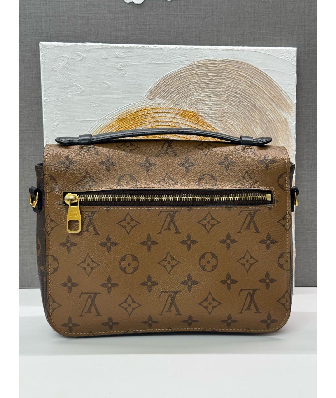 LOUIS VUITTON Коричневая сумка через плечо из канвы, фото 3