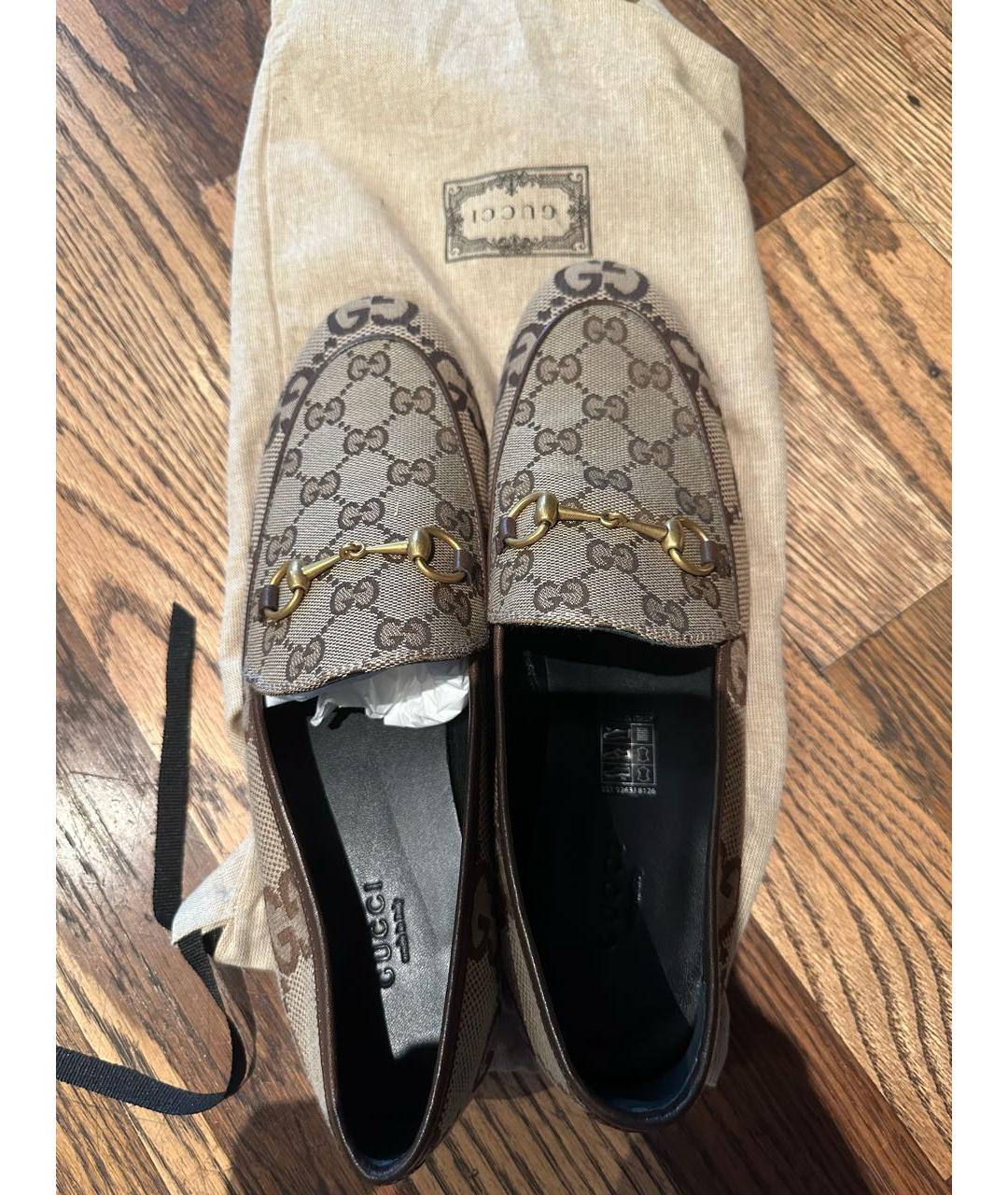 GUCCI Хаки лоферы, фото 3