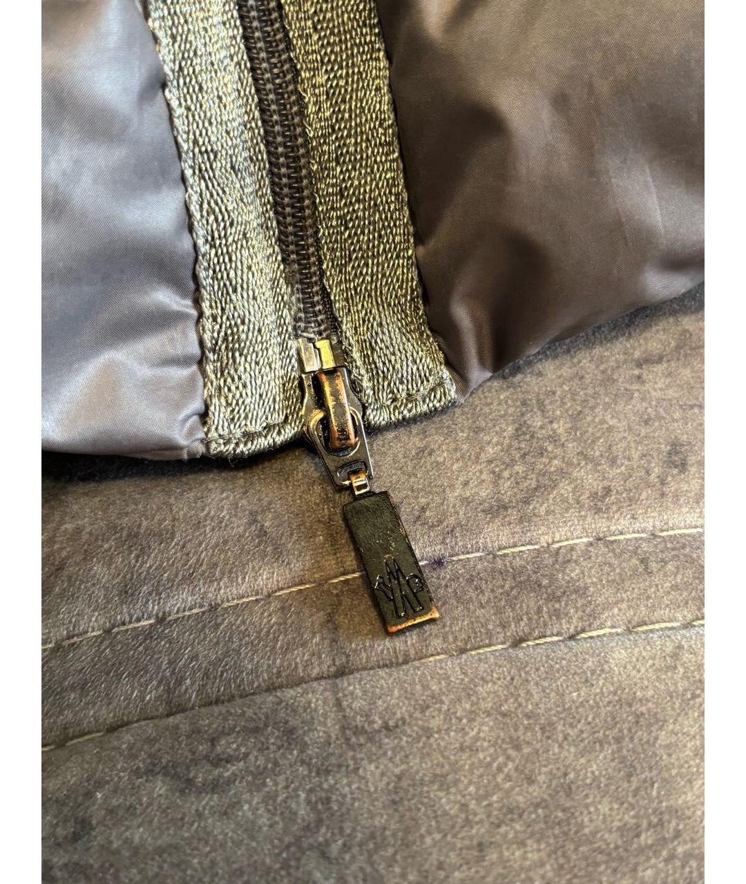 MONCLER Хаки куртка, фото 4
