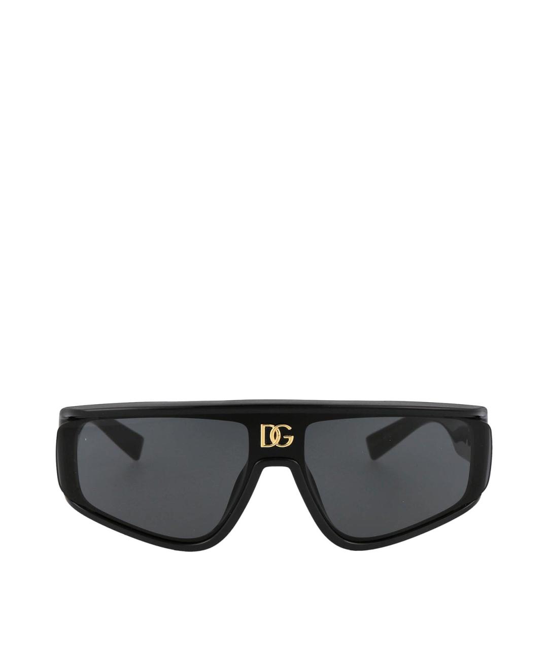 DOLCE&GABBANA Черные пластиковые солнцезащитные очки, фото 1