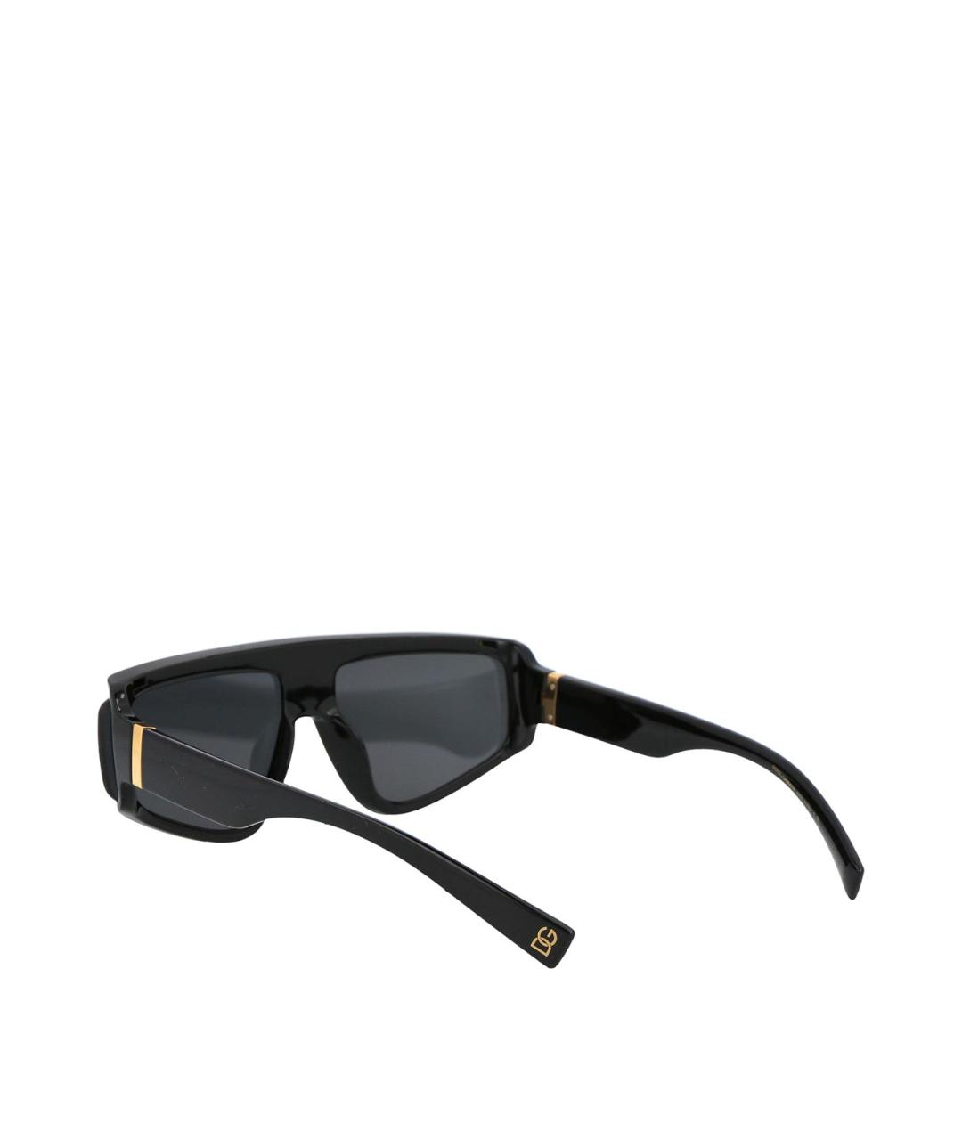 DOLCE&GABBANA Черные пластиковые солнцезащитные очки, фото 4