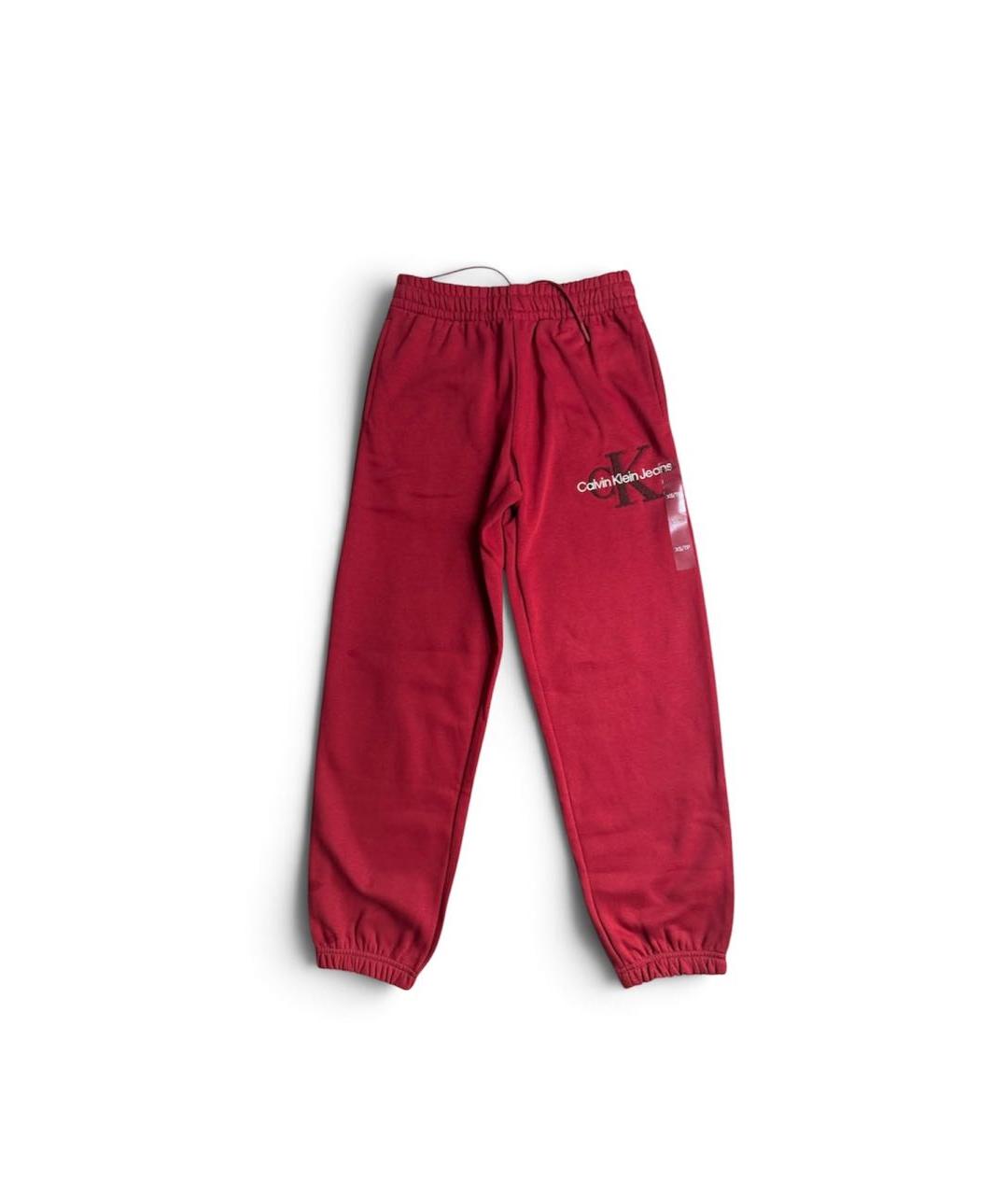 CALVIN KLEIN Красные хлопковые спортивные брюки и шорты, фото 8