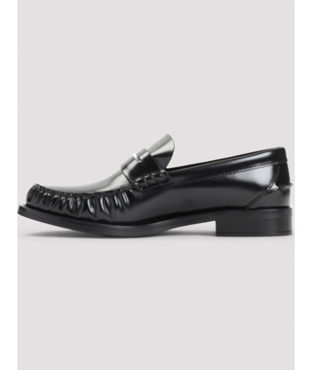 PRADA Черные кожаные лоферы, фото 2