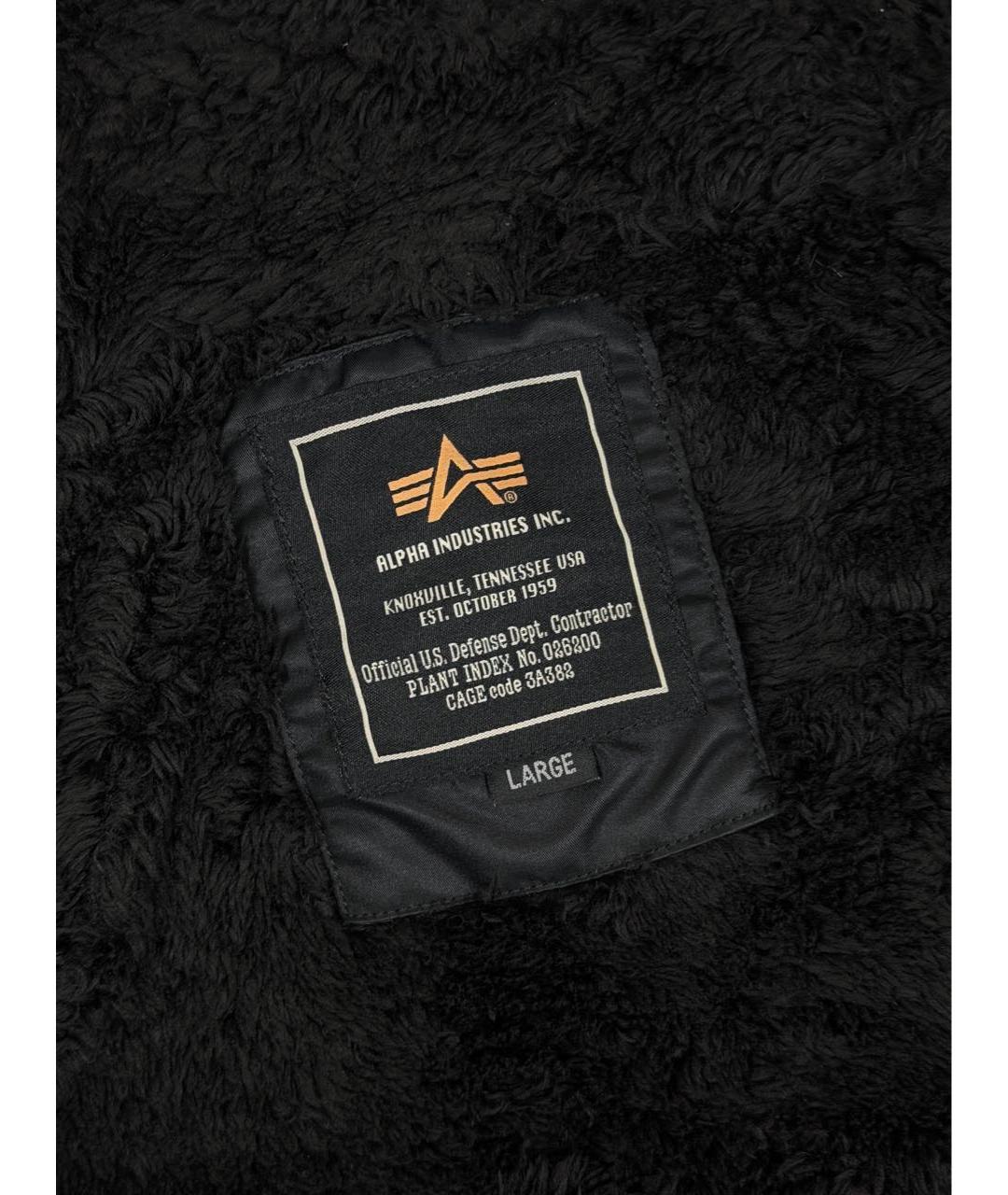 ALPHA INDUSTRIES Черная нейлоновая куртка, фото 6