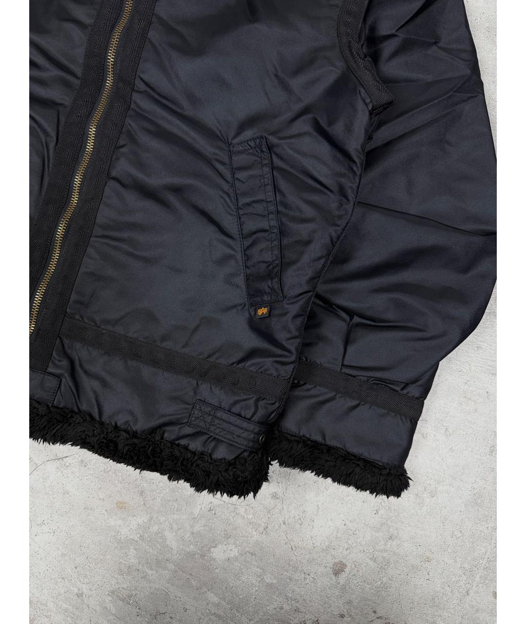ALPHA INDUSTRIES Черная нейлоновая куртка, фото 3