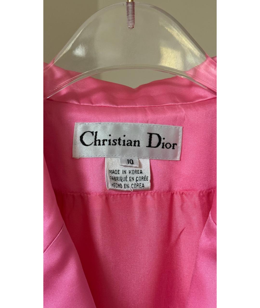 CHRISTIAN DIOR Розовый жакет/пиджак, фото 4