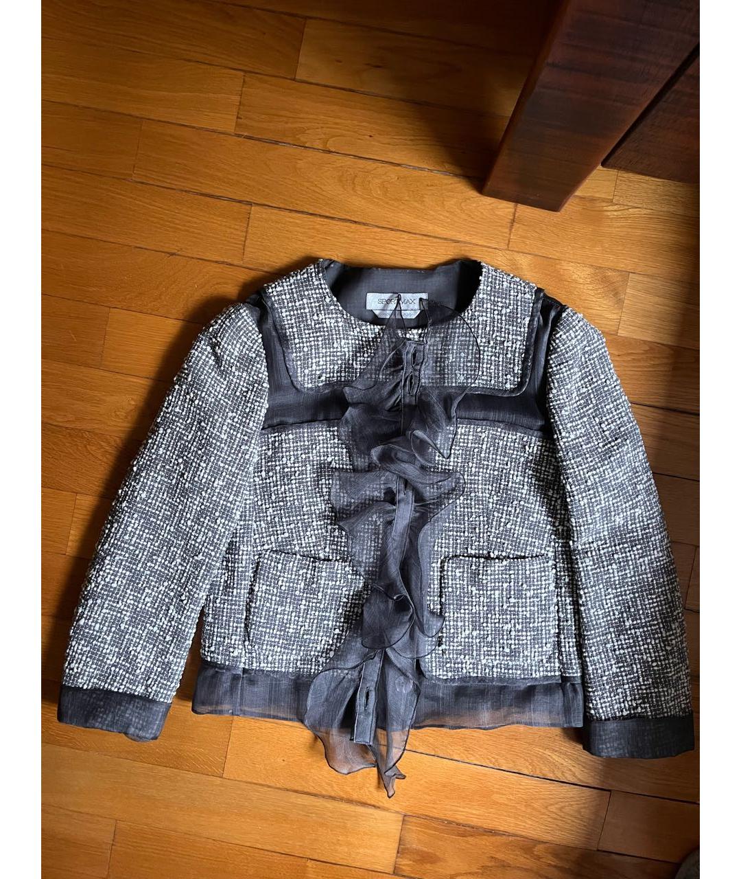 SPORTMAX Серый хлопковый костюм с юбками, фото 6