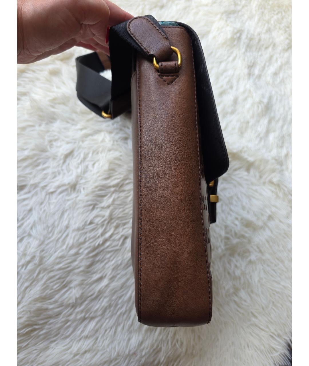 MICHAEL KORS Коричневая кожаная сумка на плечо, фото 9
