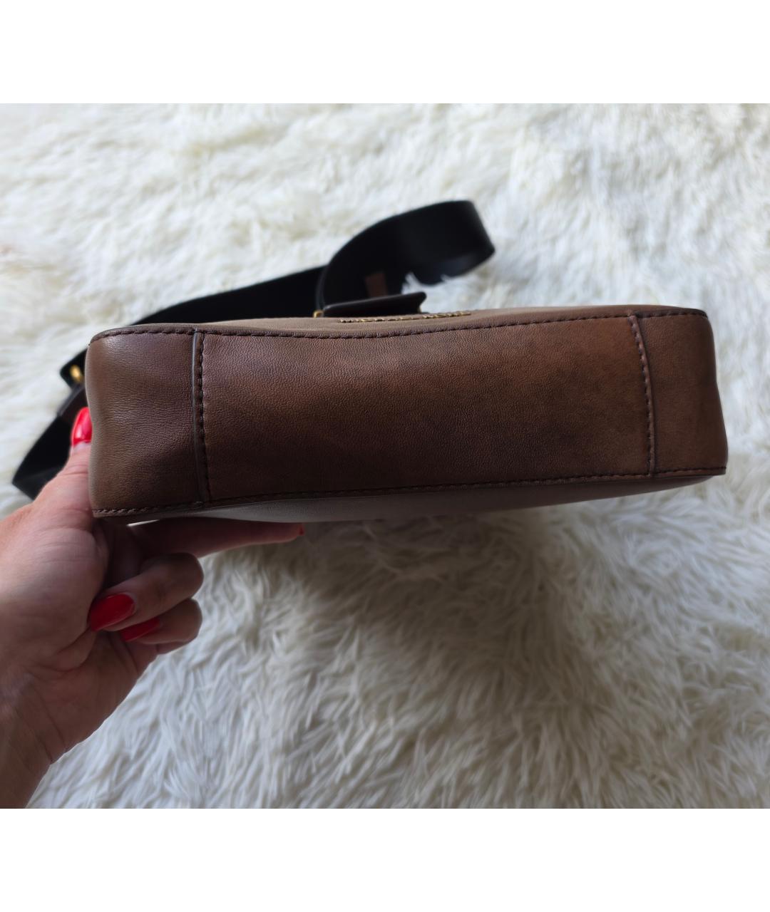 MICHAEL KORS Коричневая кожаная сумка на плечо, фото 8