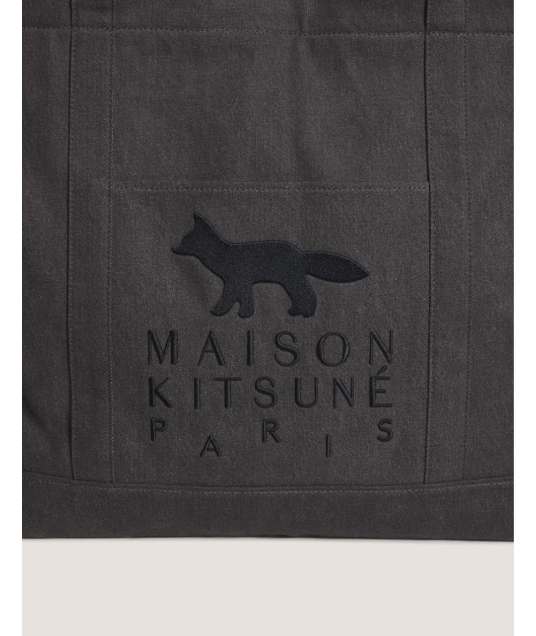 MAISON KITSUNE Хлопковая сумка через плечо, фото 3