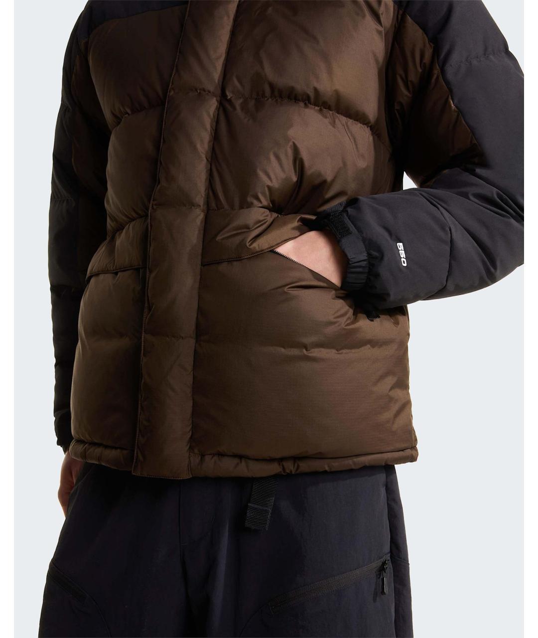 THE NORTH FACE Коричневая полиамидовая куртка, фото 3