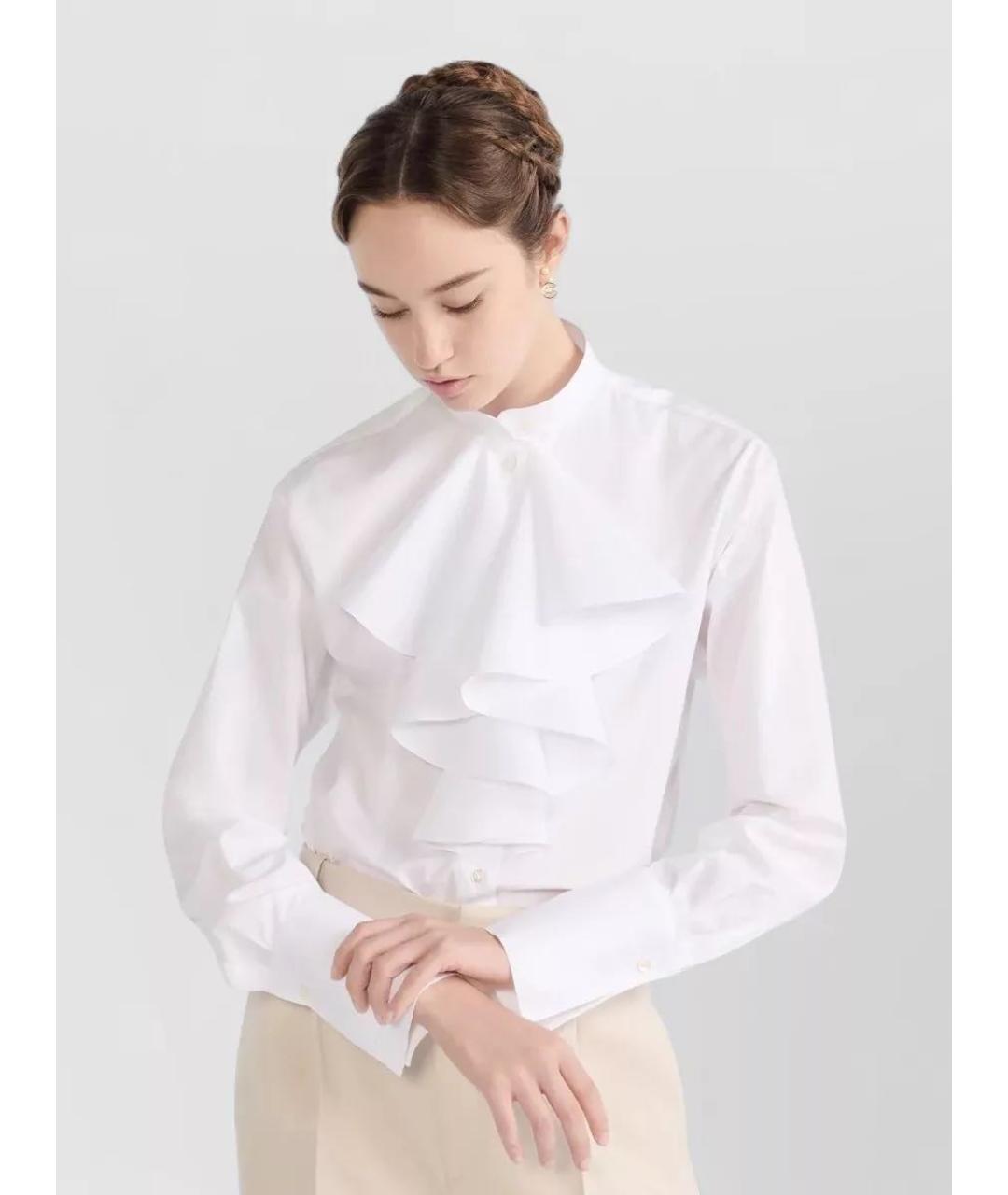 CHRISTIAN DIOR Белая хлопковая рубашка, фото 2