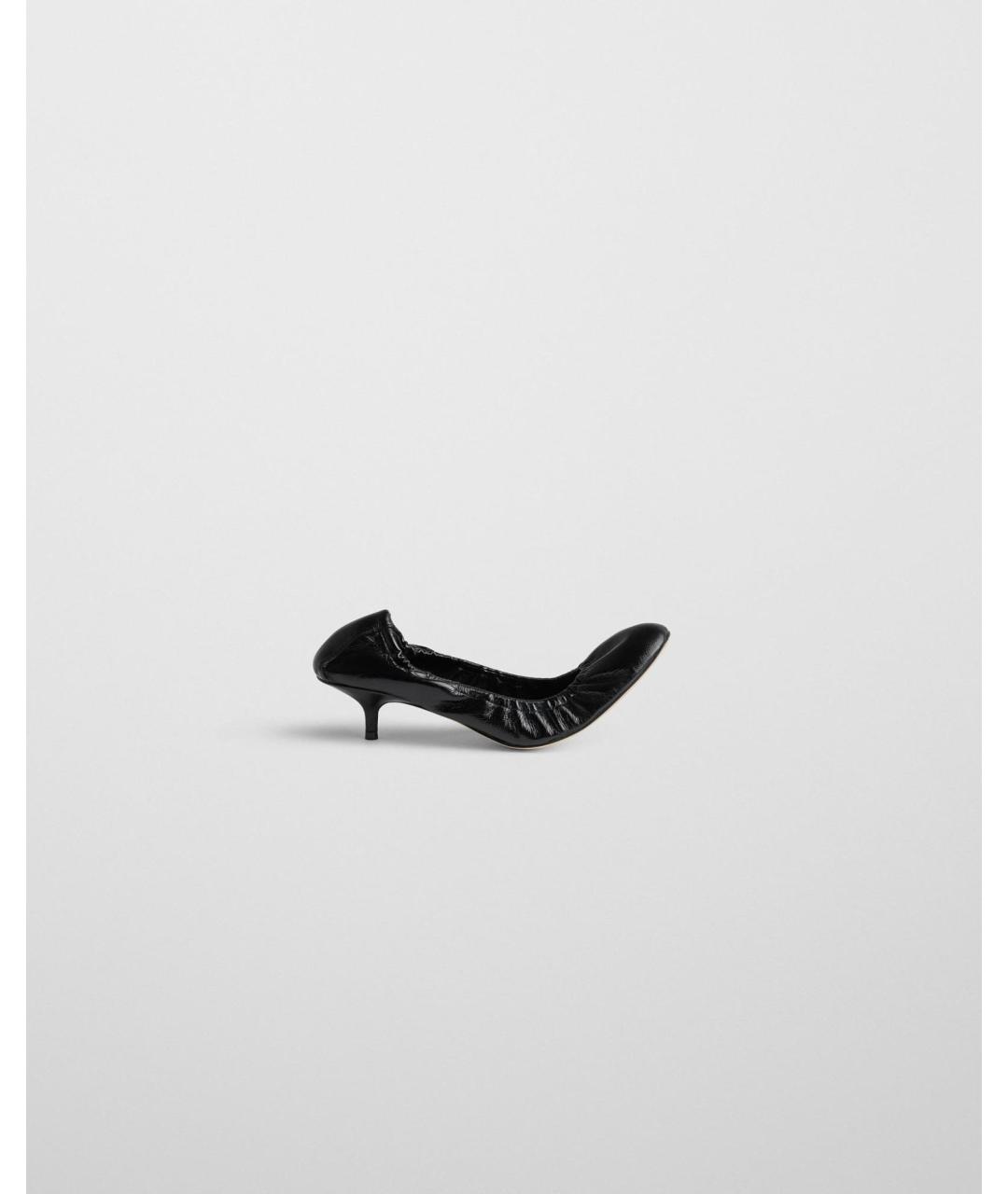 PHOEBE PHILO Черные кожаные туфли, фото 4