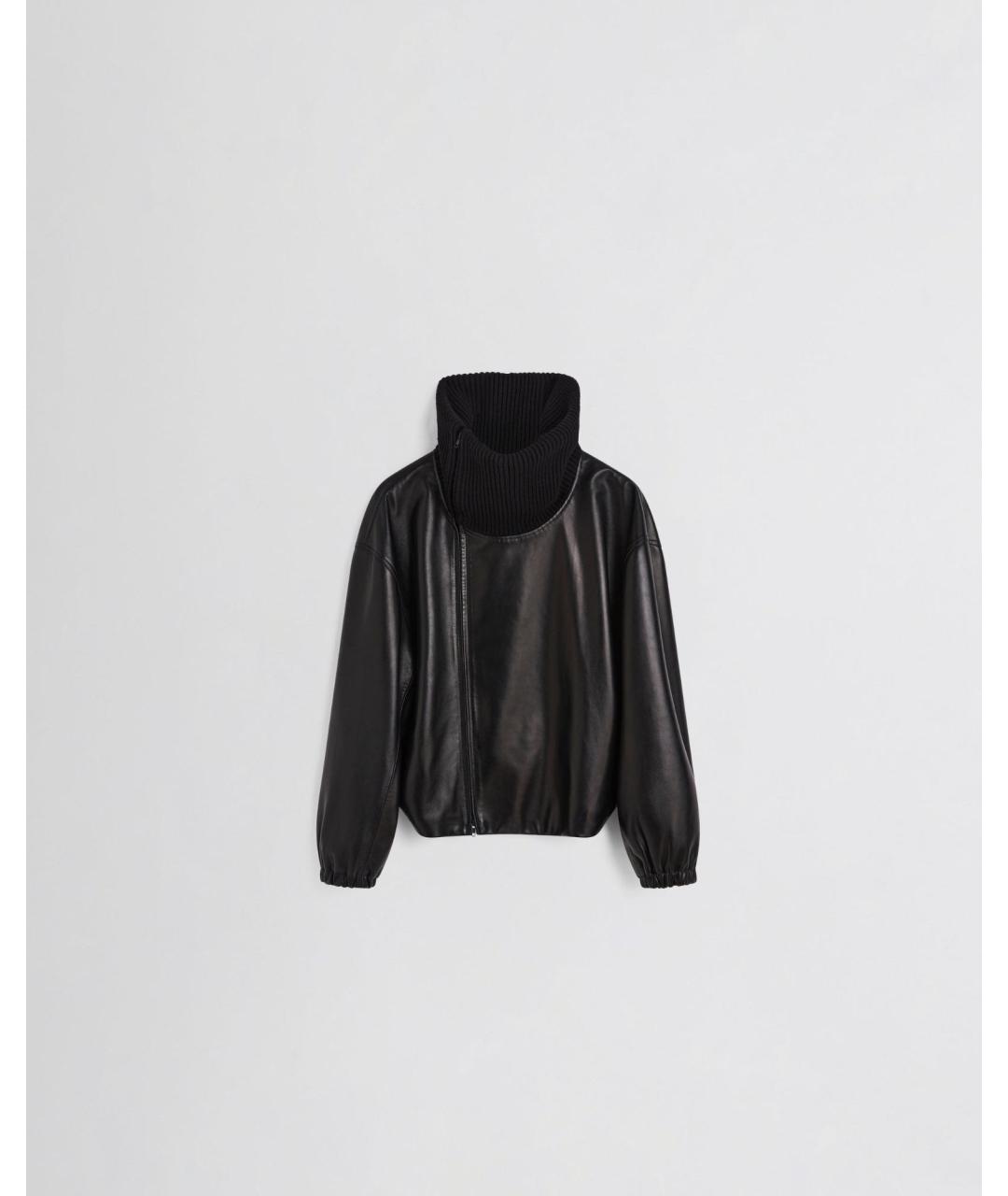 PHOEBE PHILO Черная кожаная куртка, фото 4