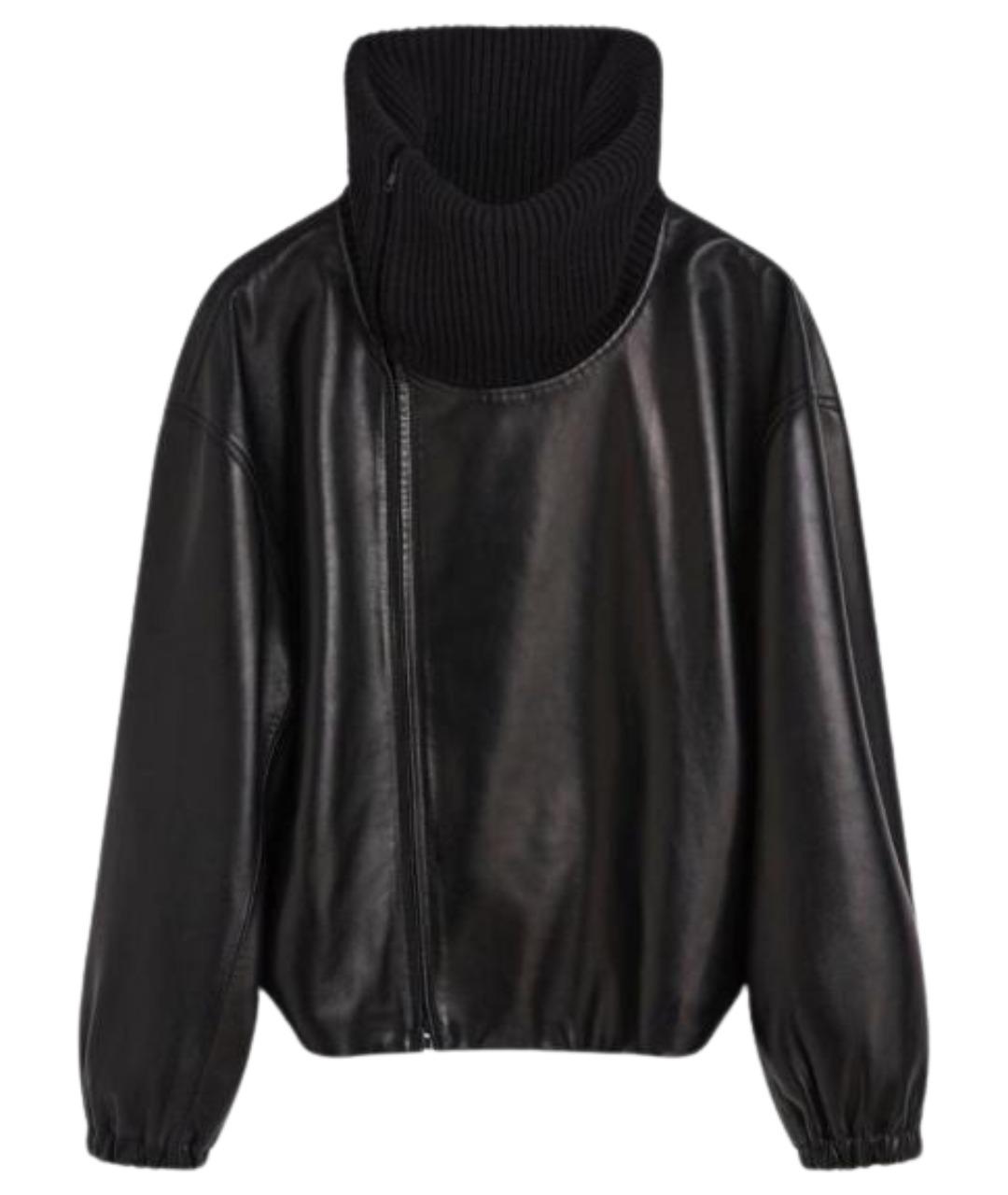 PHOEBE PHILO Черная кожаная куртка, фото 1