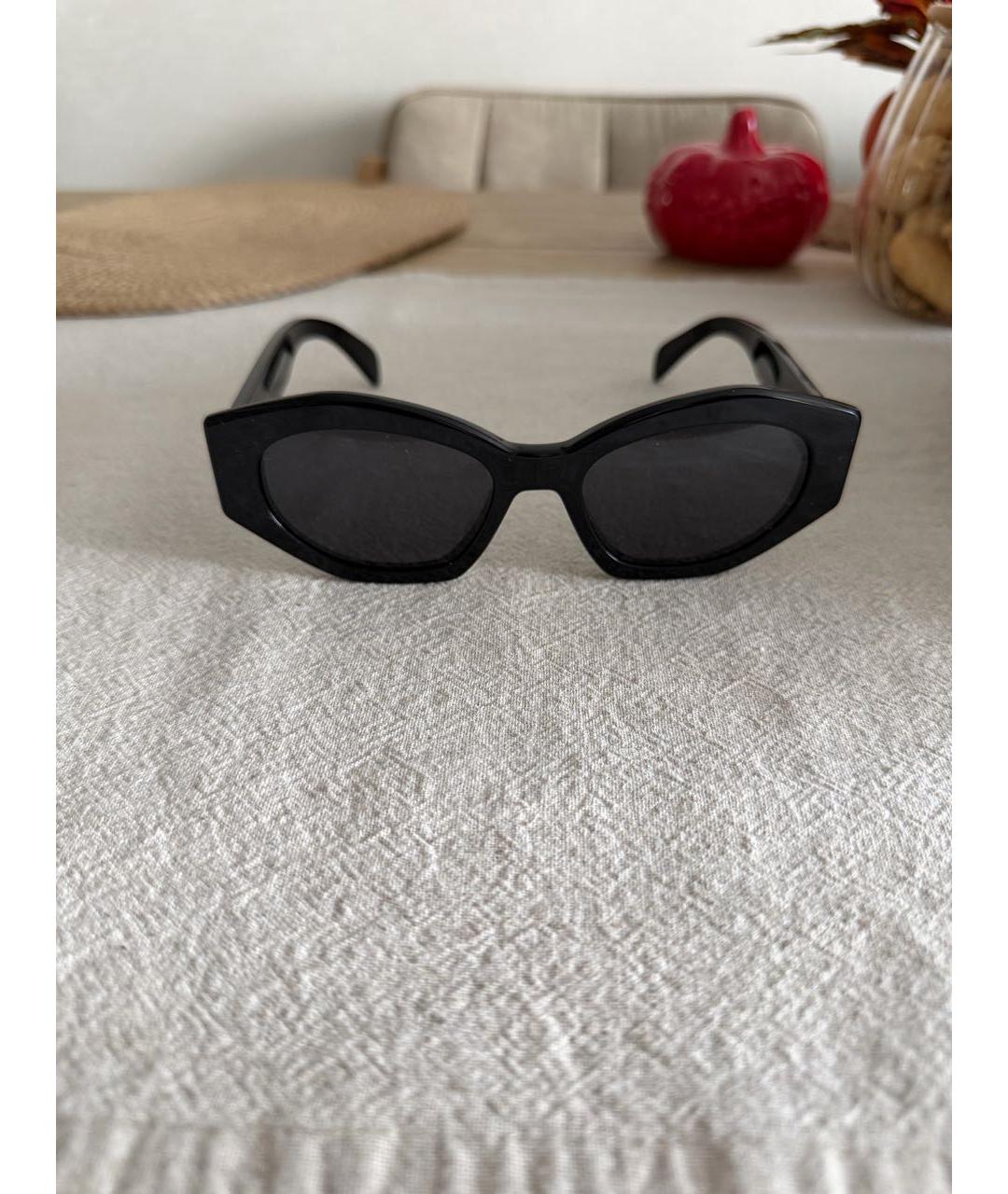 CELINE Черные пластиковые солнцезащитные очки, фото 2