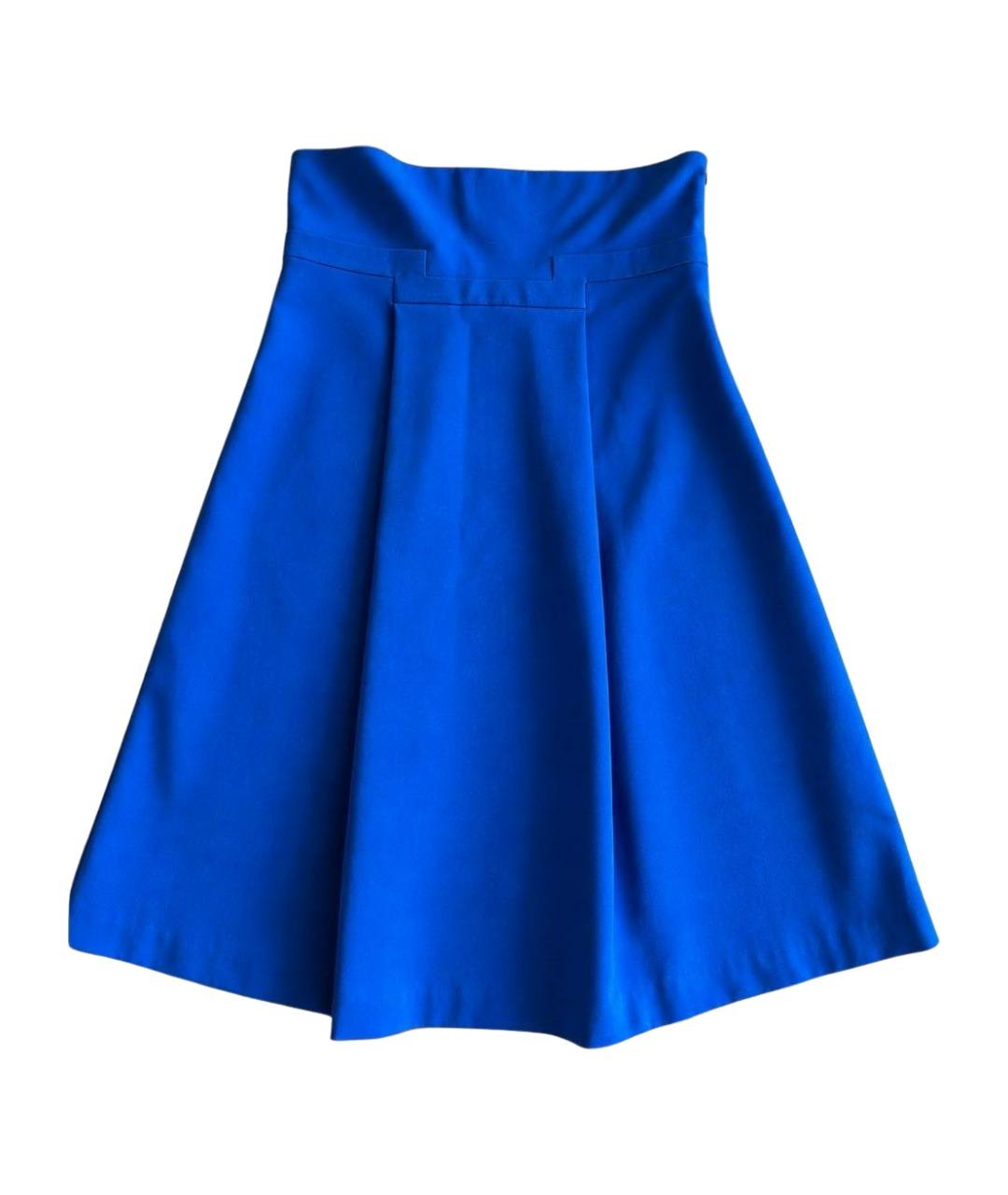 DIANE VON FURSTENBERG Синее хлопковое коктейльное платье, фото 1