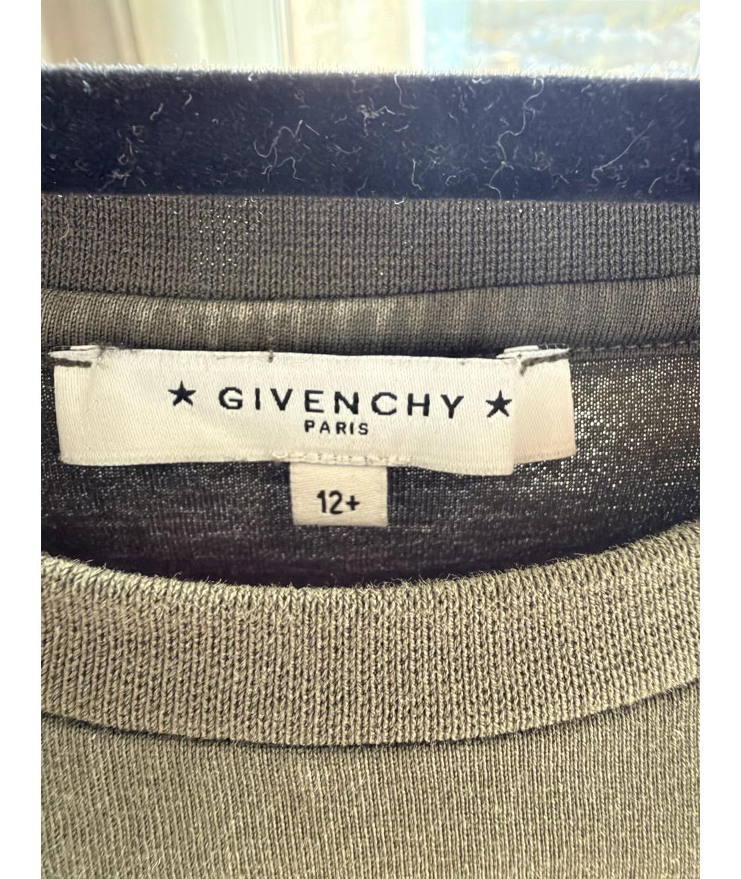 GIVENCHY Зеленый хлопковый детская футболка / топ, фото 3