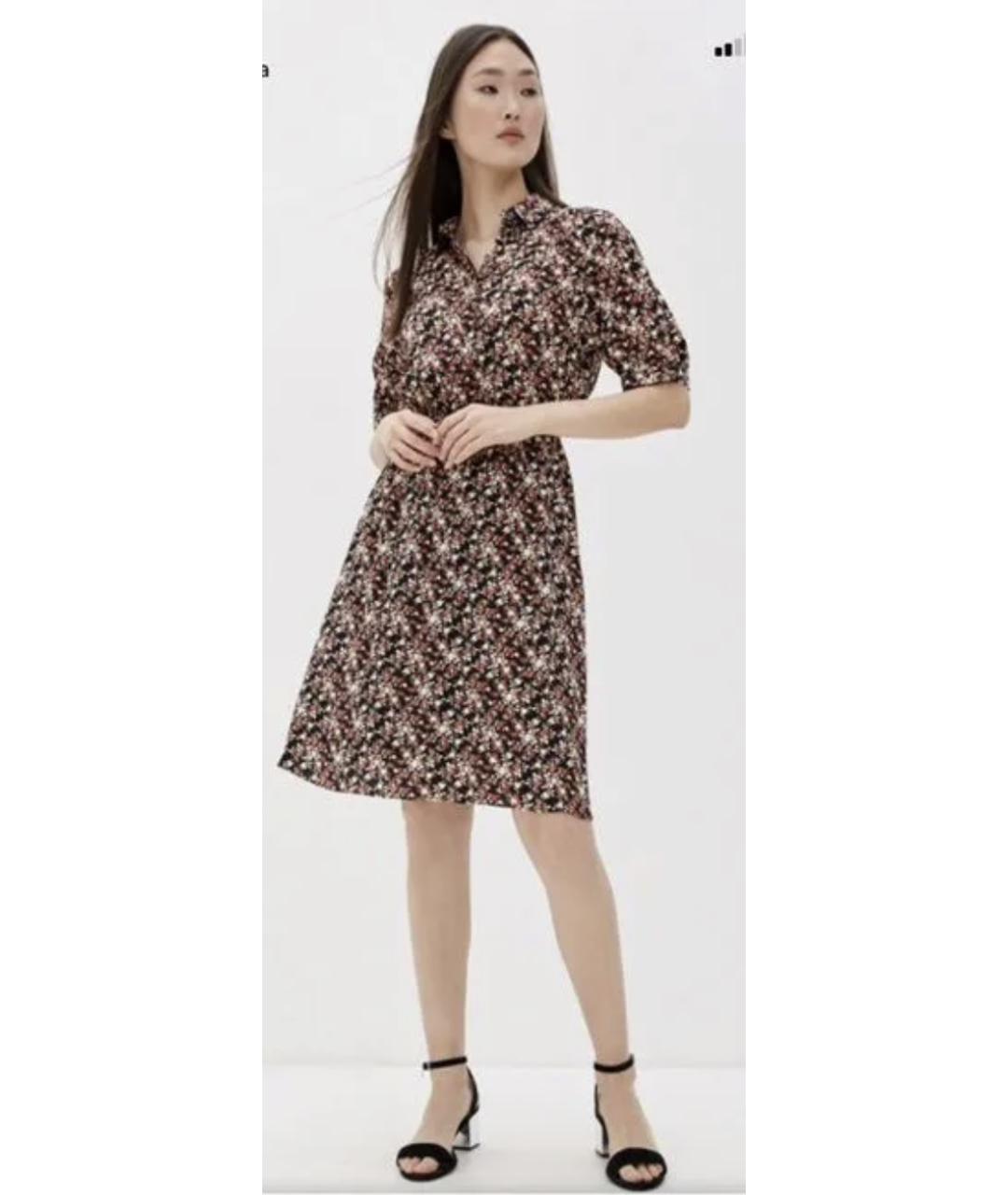 CALVIN KLEIN Мульти вискозное повседневное платье, фото 3