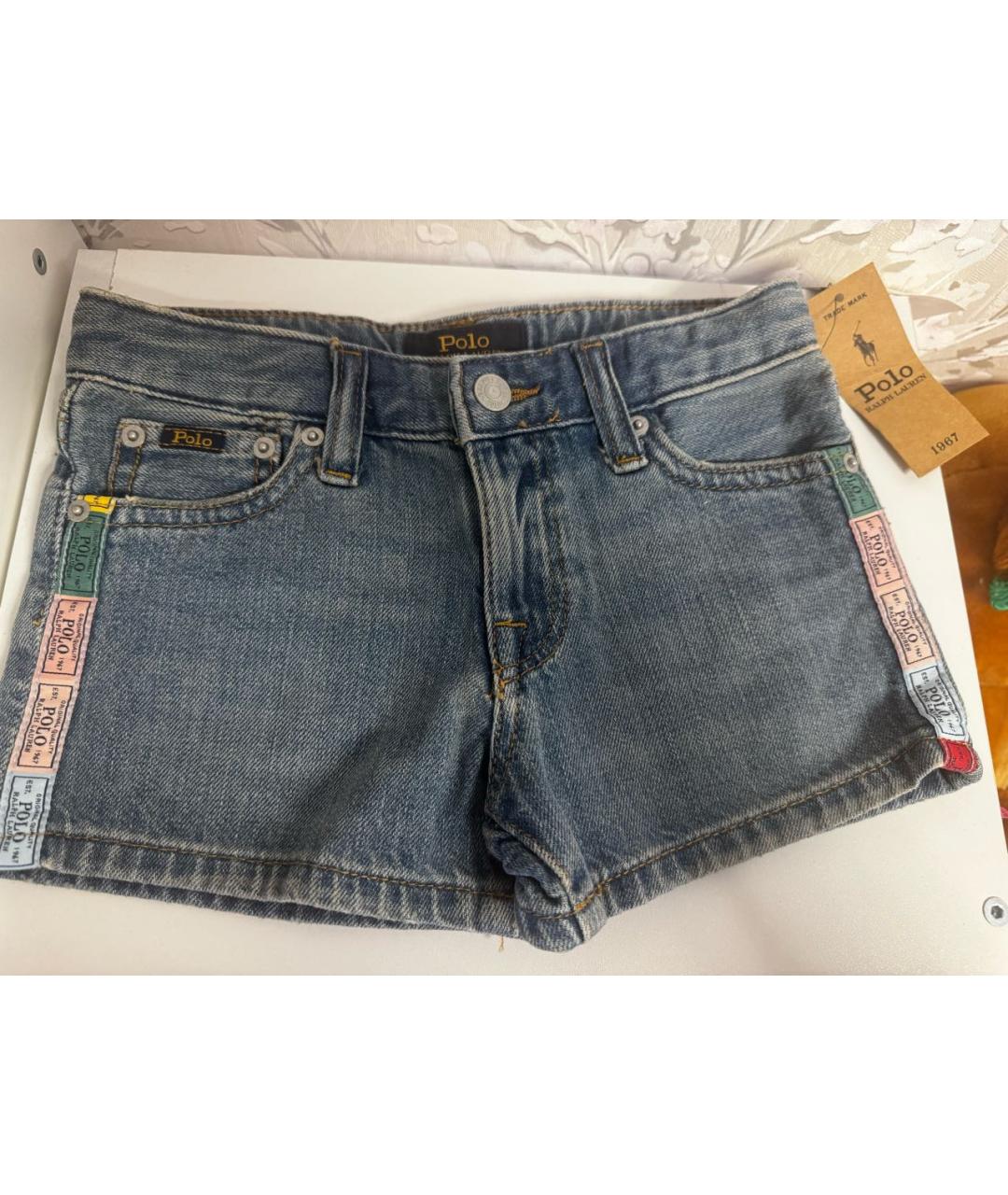 POLO RALPH LAUREN Синие деним брюки и шорты, фото 7