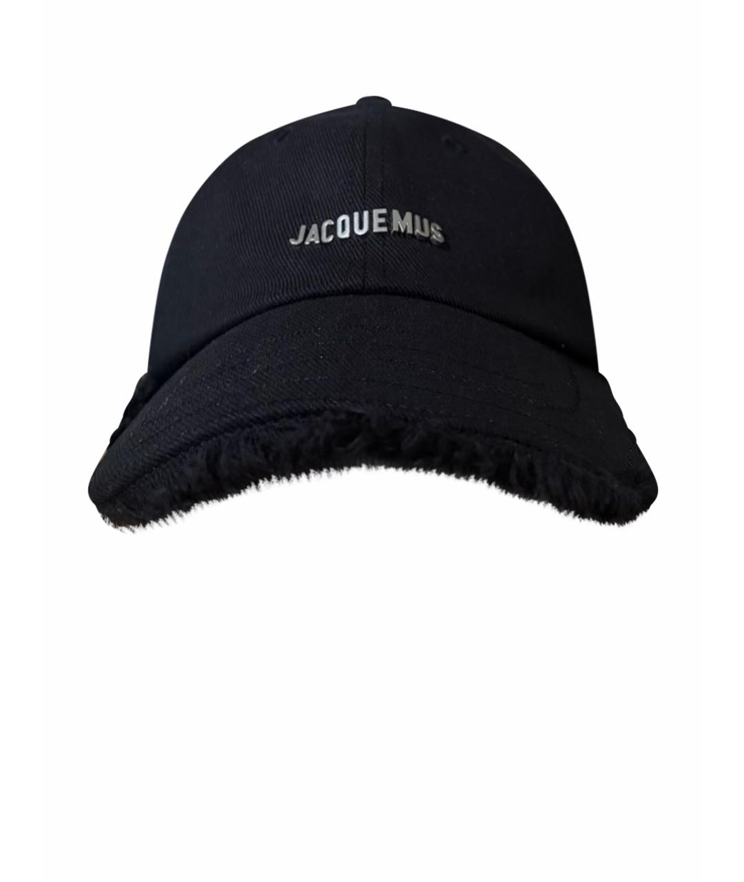 JACQUEMUS Черная хлопковая кепка, фото 1