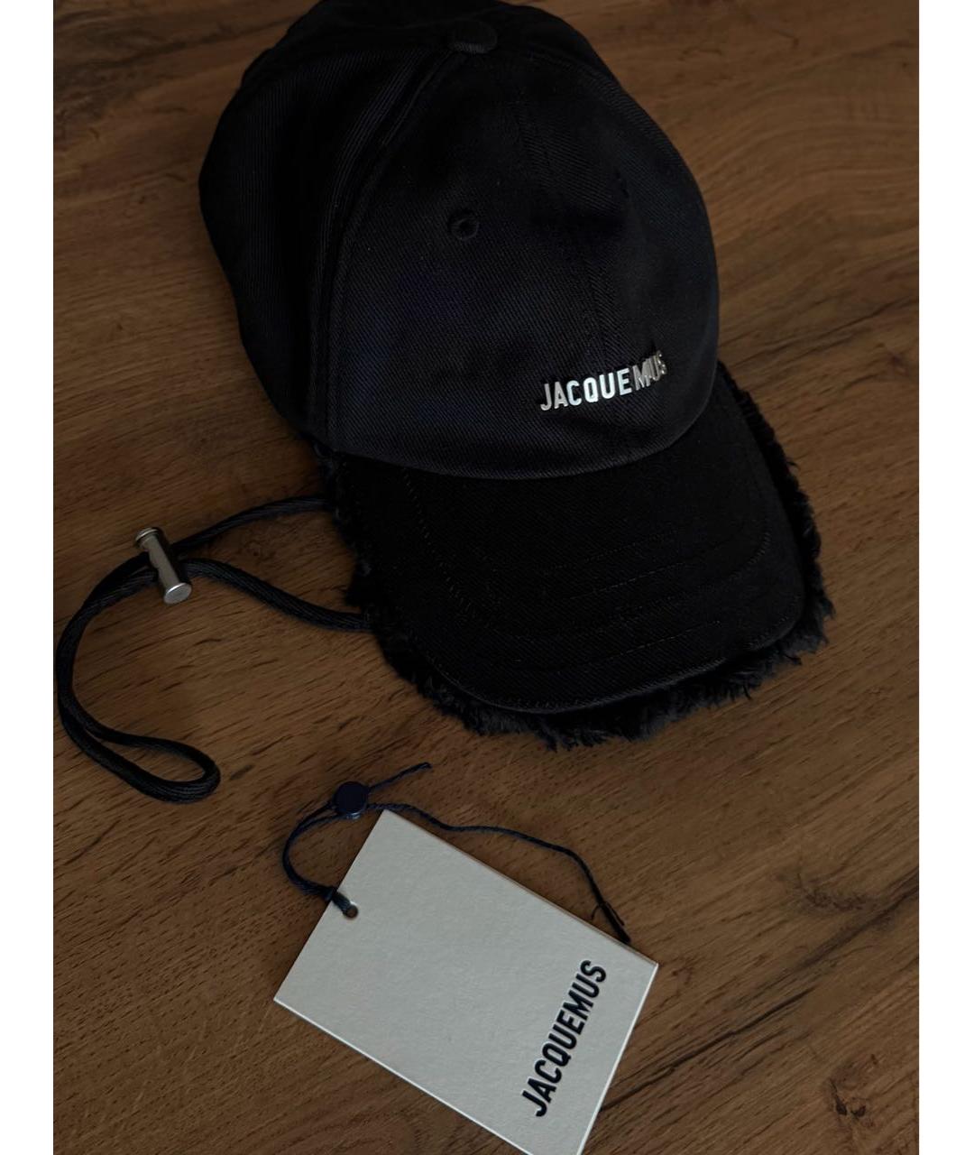JACQUEMUS Черная хлопковая кепка, фото 5