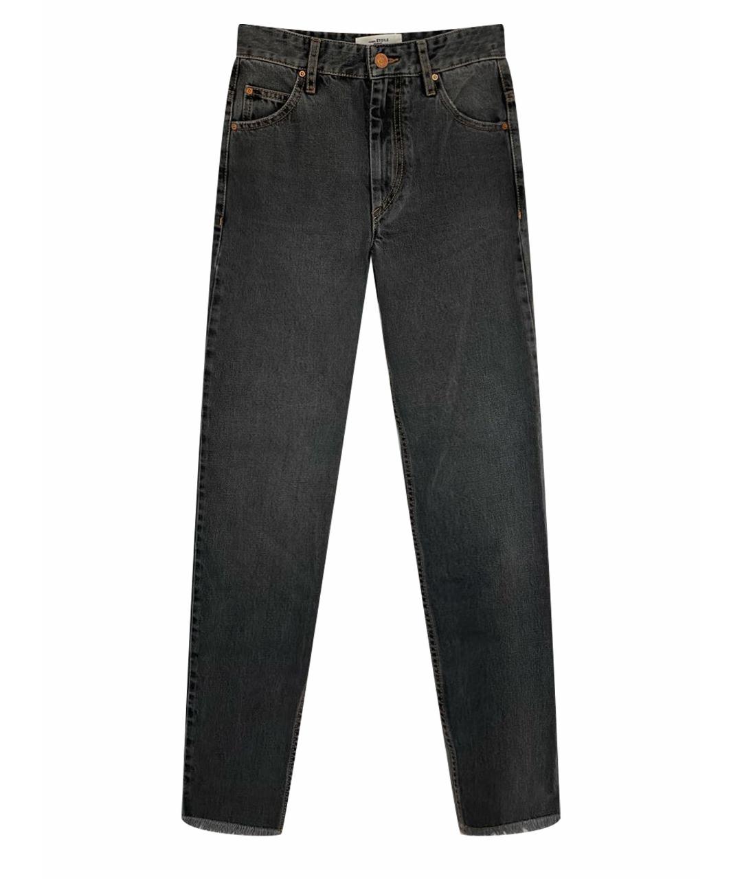 ISABEL MARANT ETOILE Серые хлопковые джинсы слим, фото 1