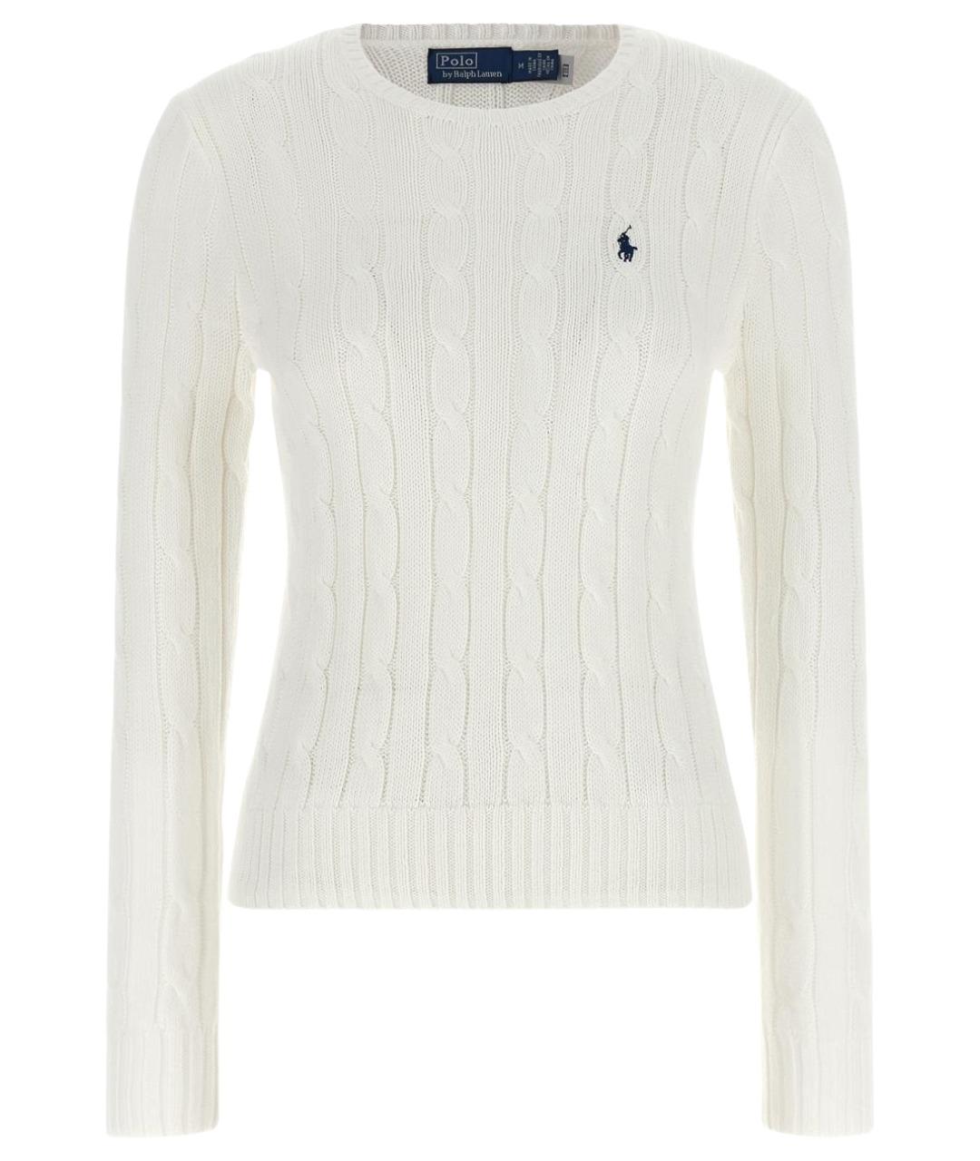 POLO RALPH LAUREN Белый хлопковый джемпер / свитер, фото 1