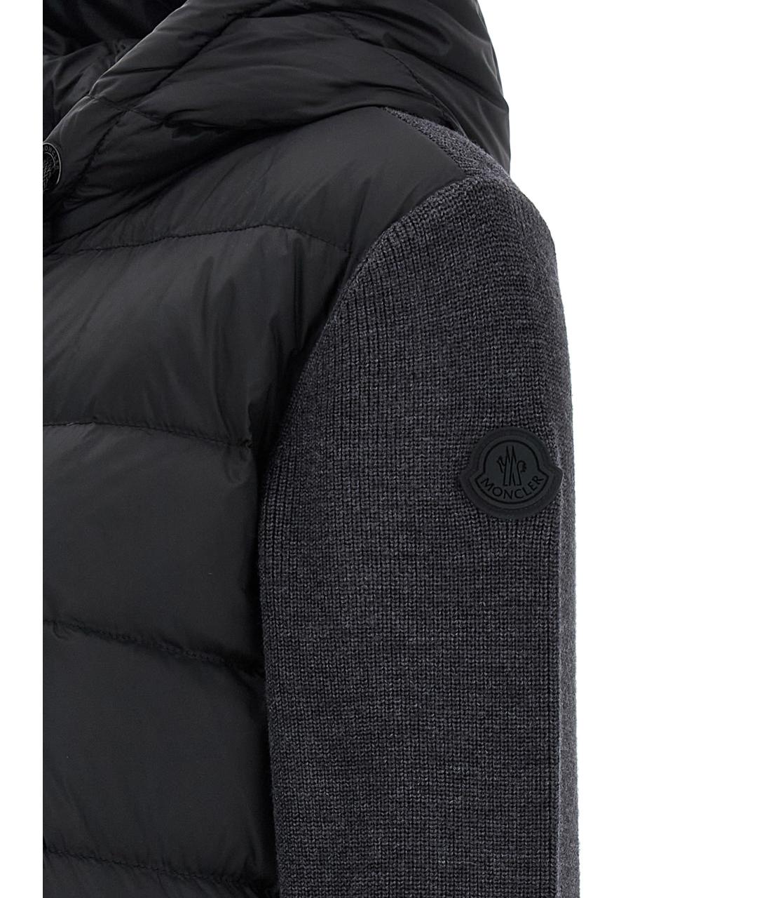 MONCLER Серый кардиган, фото 4