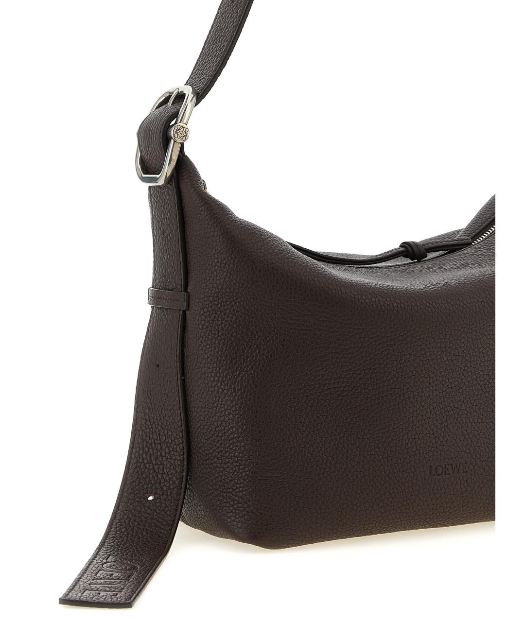 LOEWE Коричневая кожаная сумка на плечо, фото 3