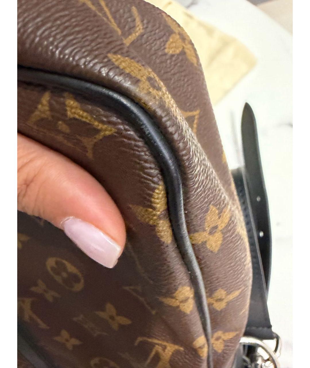 LOUIS VUITTON Коричневый портфель из канвы, фото 5