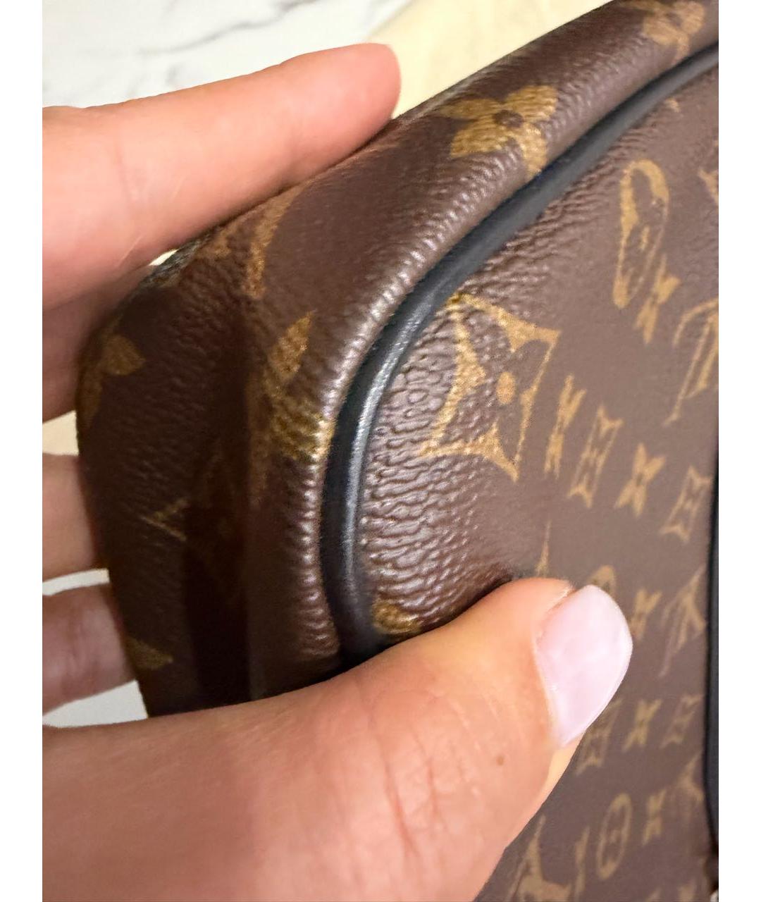 LOUIS VUITTON Коричневый портфель из канвы, фото 3