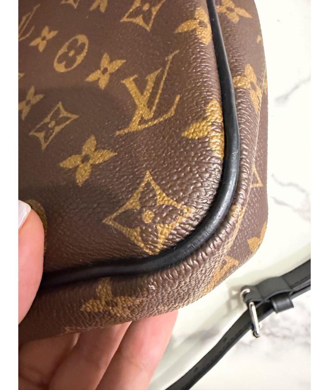 LOUIS VUITTON Коричневый портфель из канвы, фото 6