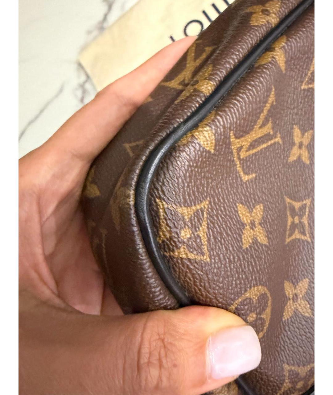 LOUIS VUITTON Коричневый портфель из канвы, фото 4