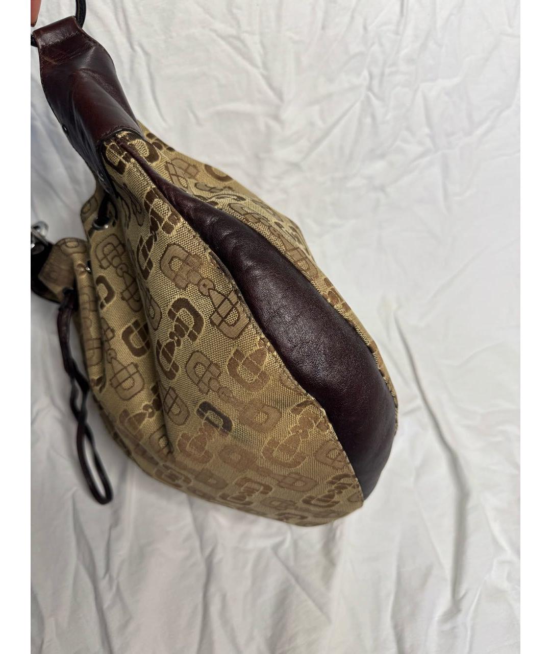 GUCCI Бежевая тканевая сумка через плечо, фото 3