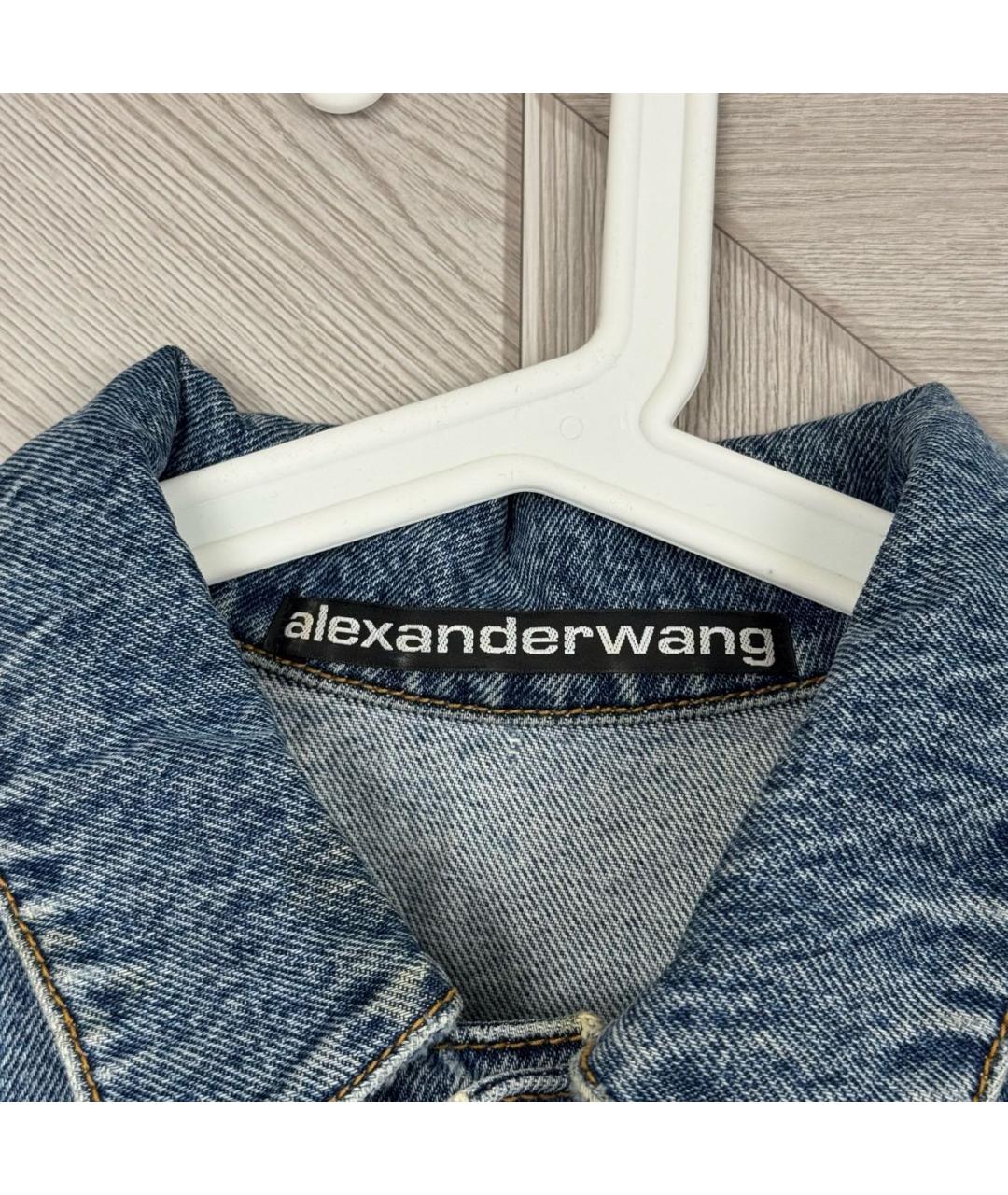 ALEXANDER WANG Синяя деним куртка, фото 3