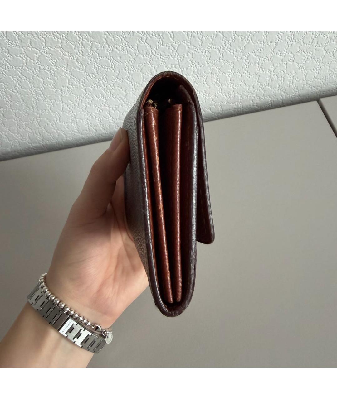 LOUIS VUITTON Коричневый кардхолдер, фото 4