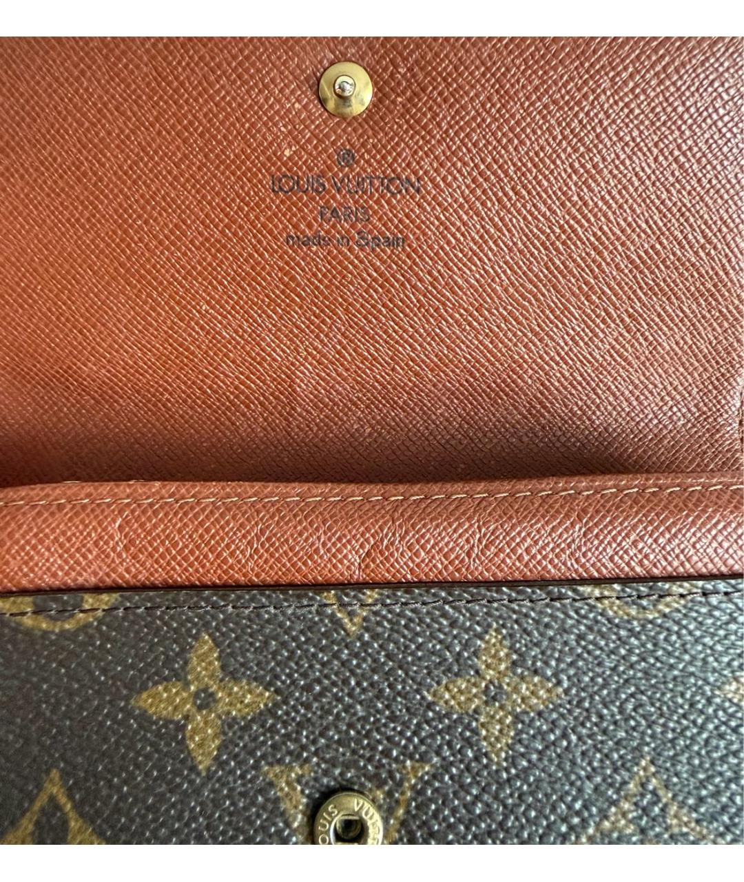 LOUIS VUITTON Коричневый кардхолдер, фото 3