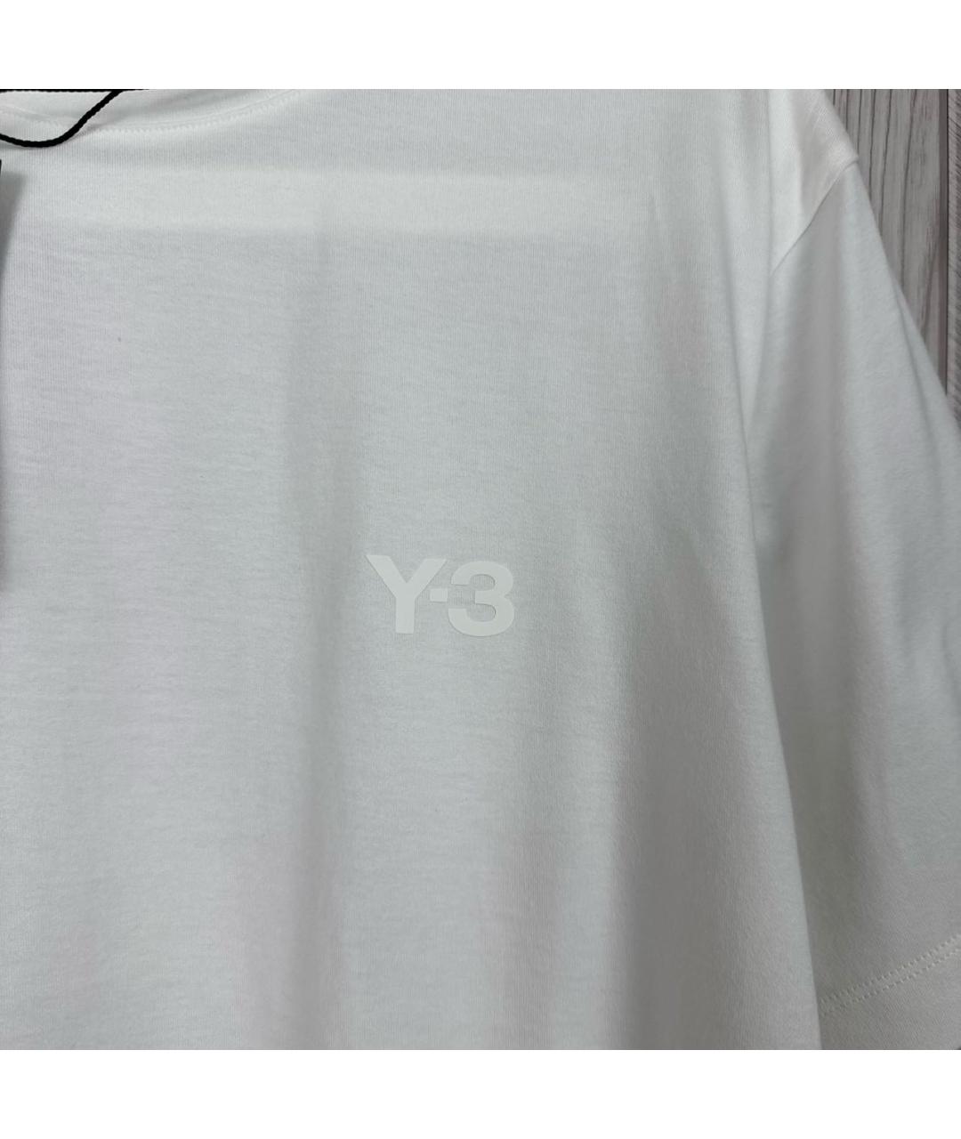 Y-3 Белая хлопковая футболка, фото 2