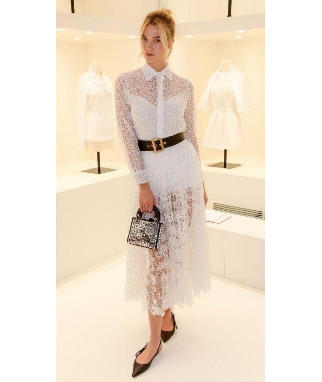 CHRISTIAN DIOR Черный кожаный ремень, фото 8