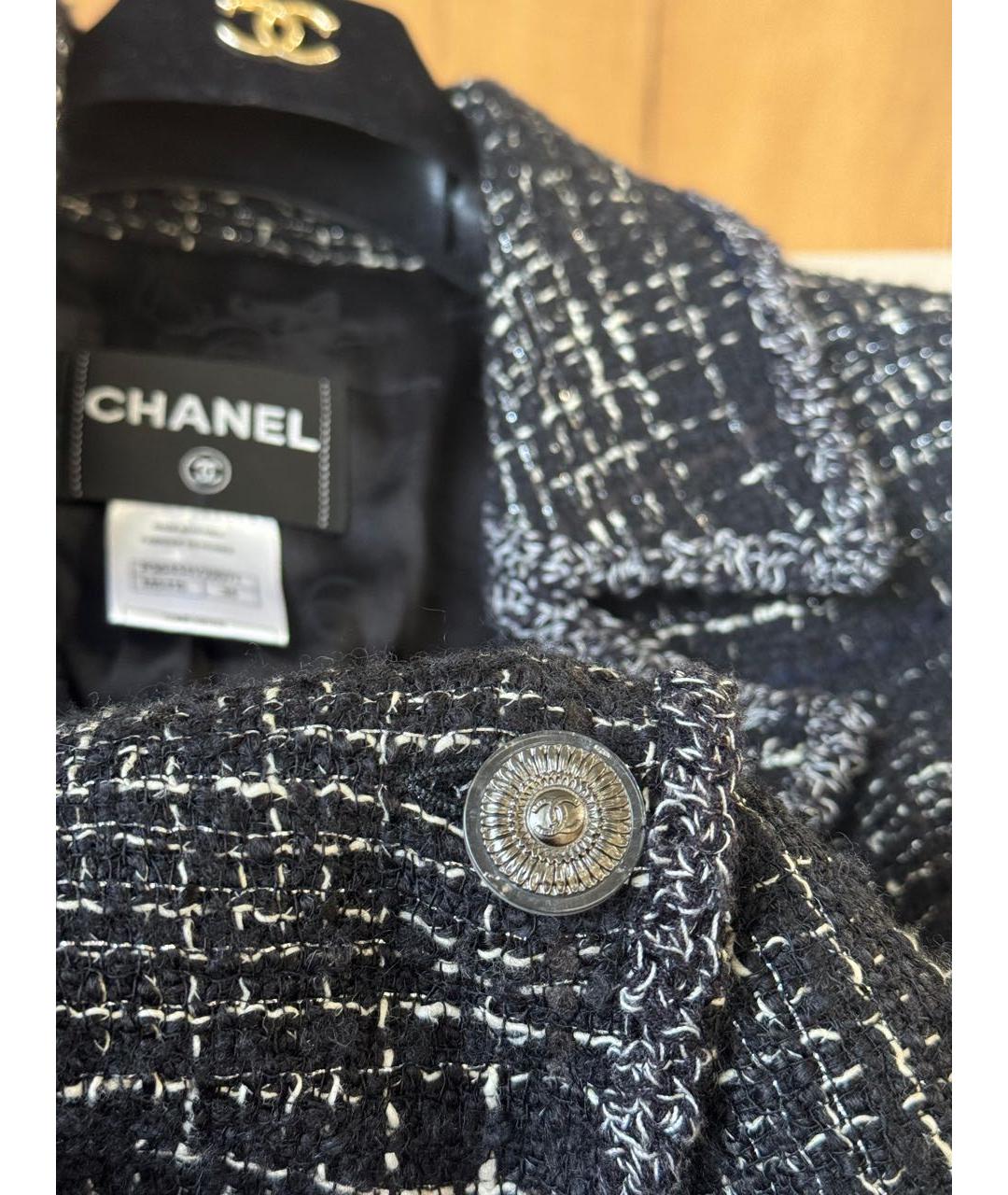 CHANEL Черный твидовый костюм с юбками, фото 5