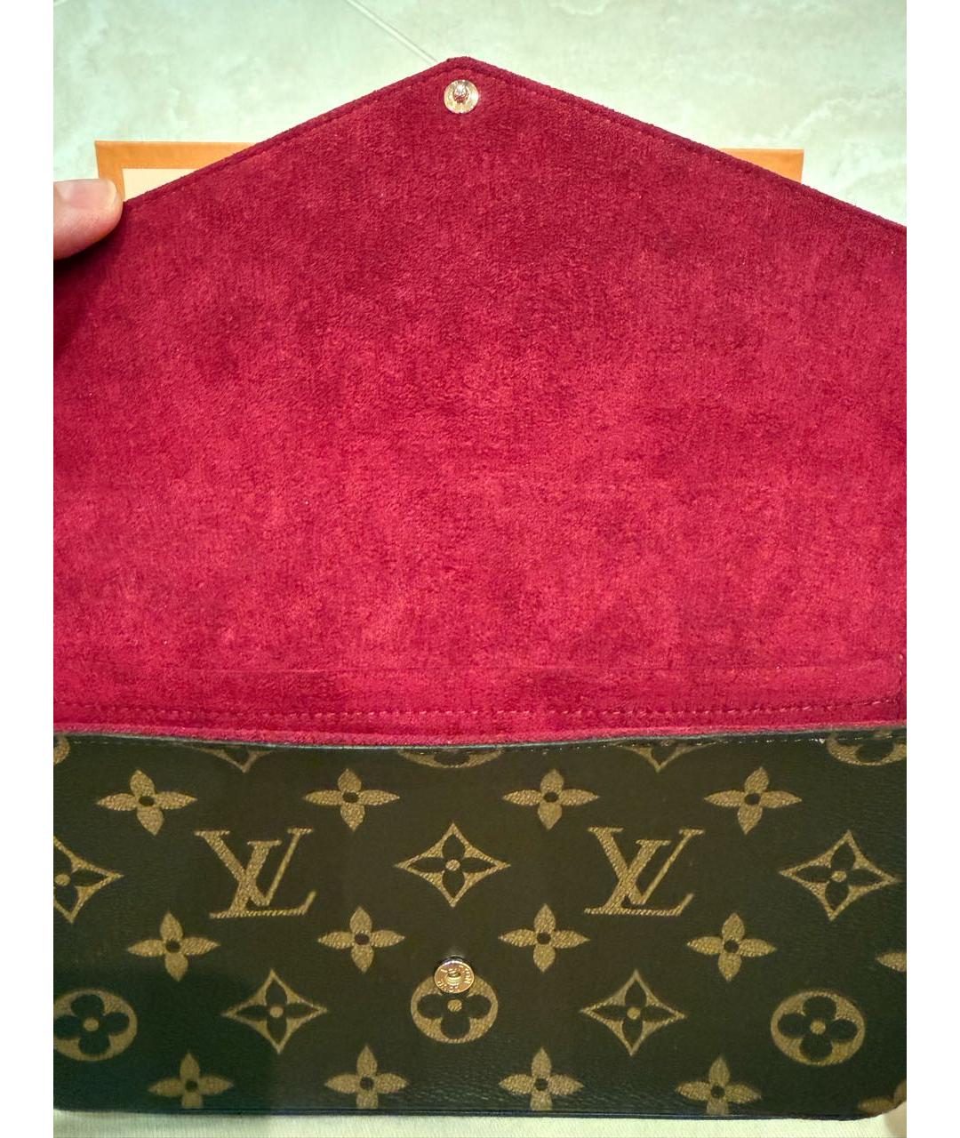 LOUIS VUITTON Коричневая сумка через плечо из канвы, фото 5