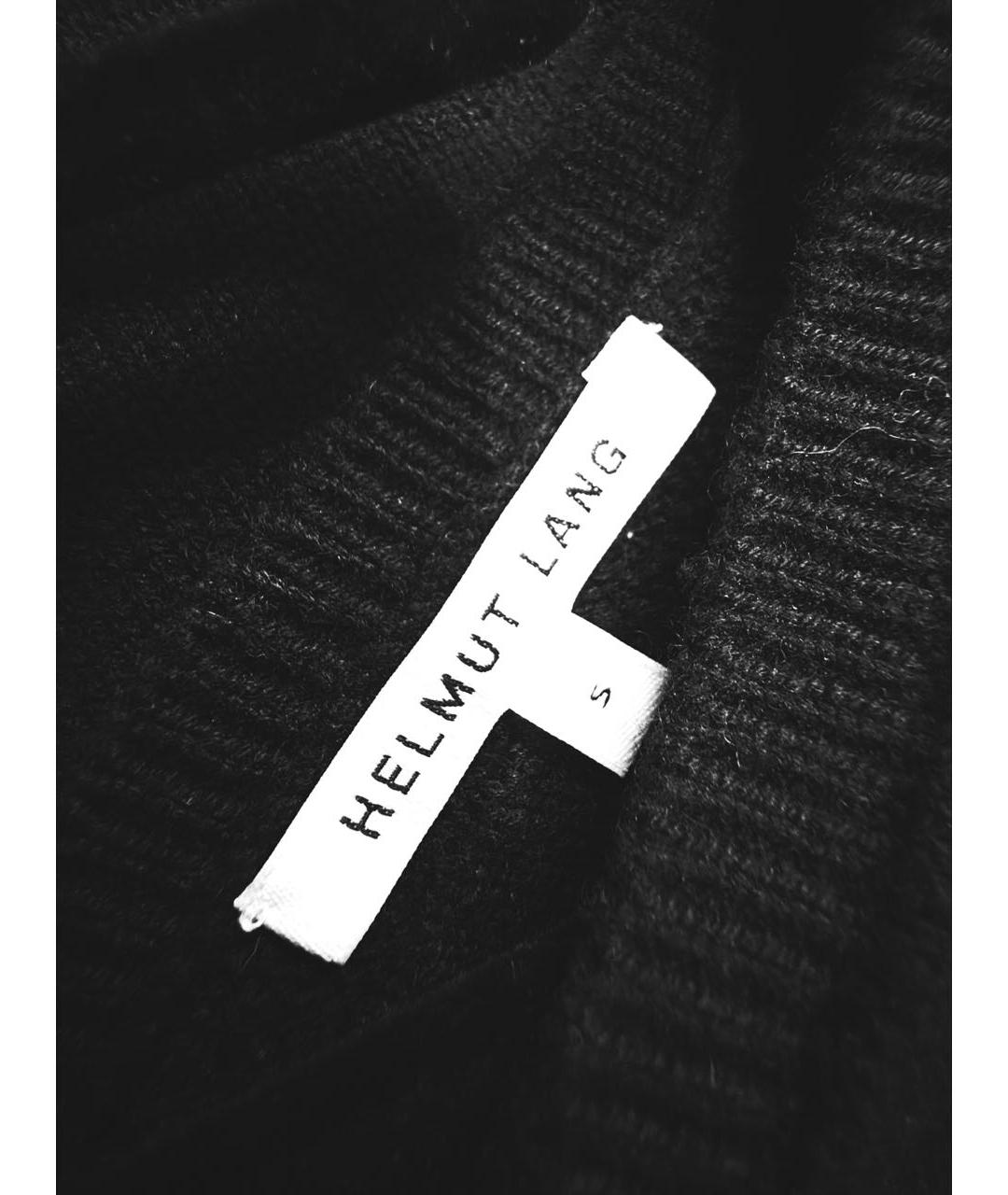 HELMUT LANG Черный кашемировый джемпер / свитер, фото 3