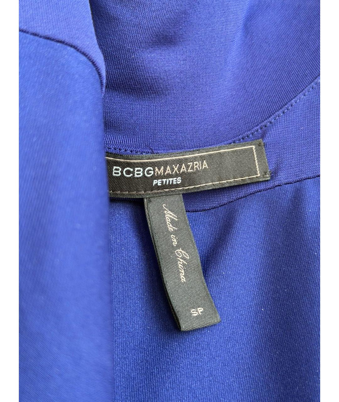 BCBG MAXAZRIA Синее ацетатное вечернее платье, фото 4