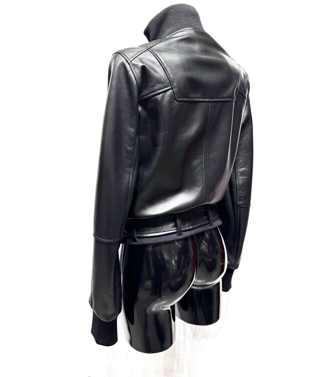 ALEXANDER MCQUEEN Черная кожаная куртка, фото 2