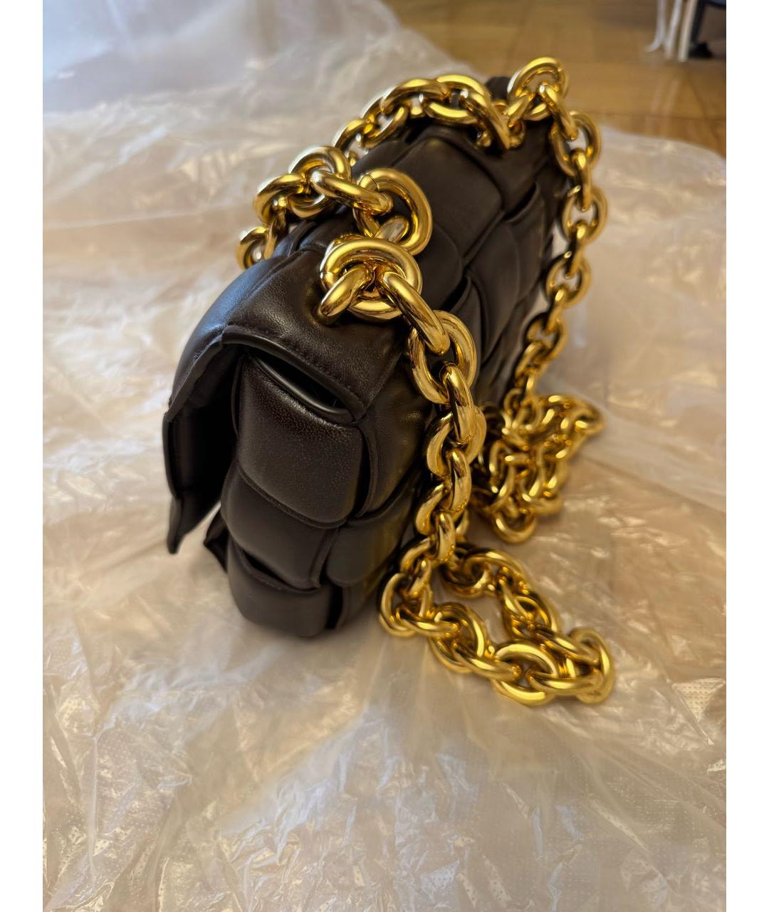 BOTTEGA VENETA Коричневая кожаная сумка через плечо, фото 2