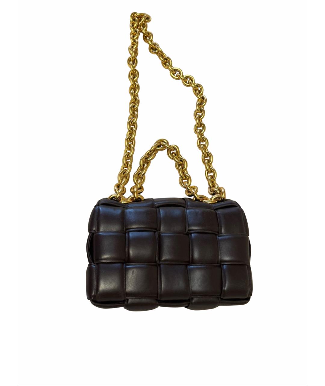 BOTTEGA VENETA Коричневая кожаная сумка через плечо, фото 1