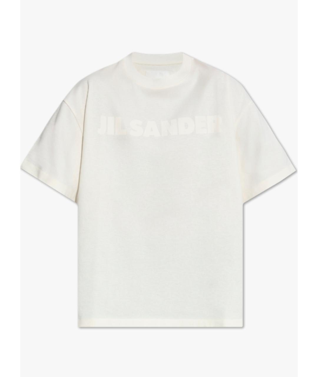 JIL SANDER Белая хлопковая футболка, фото 6