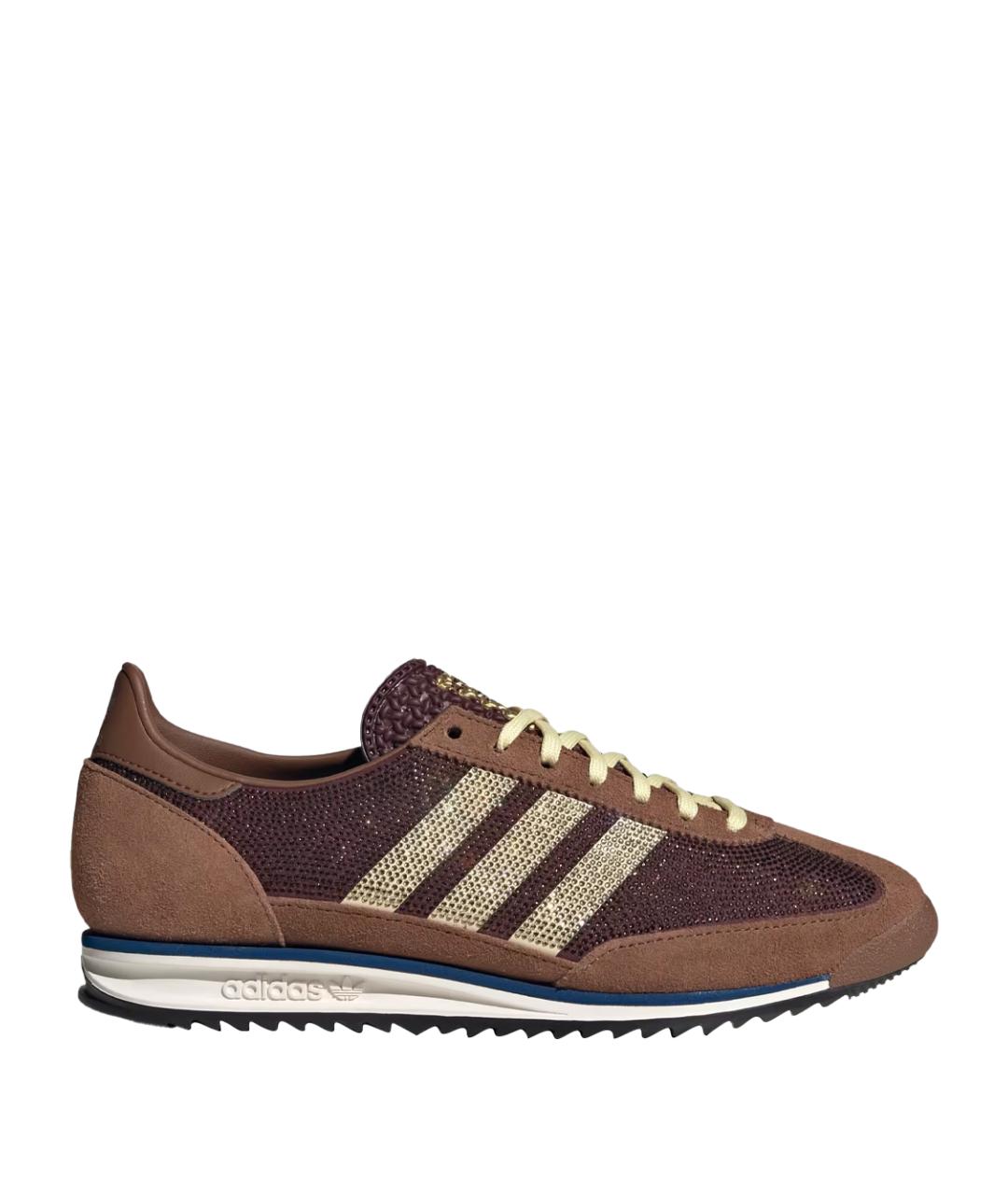 ADIDAS Коричневые замшевые кроссовки, фото 1