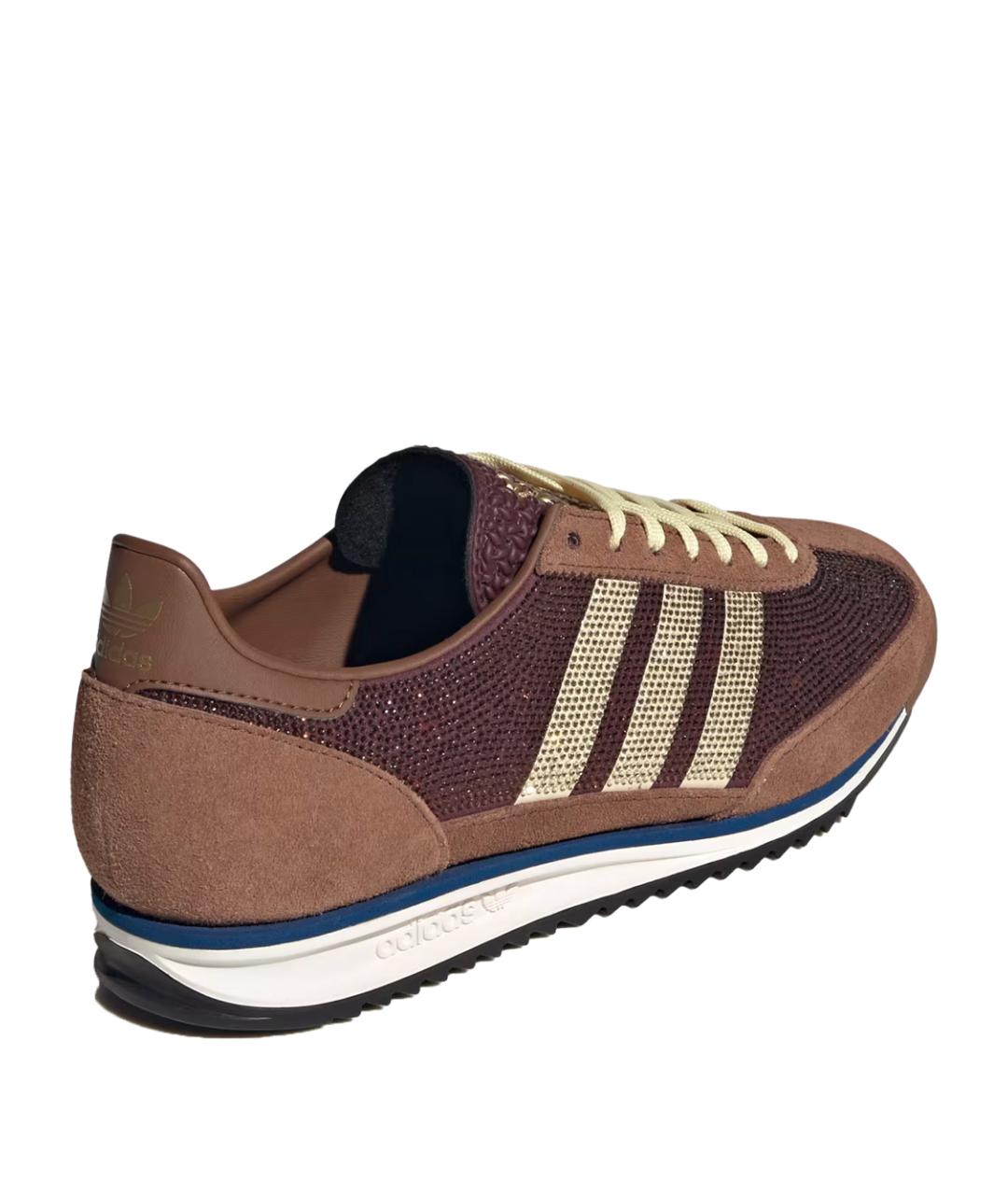ADIDAS Коричневые замшевые кроссовки, фото 3